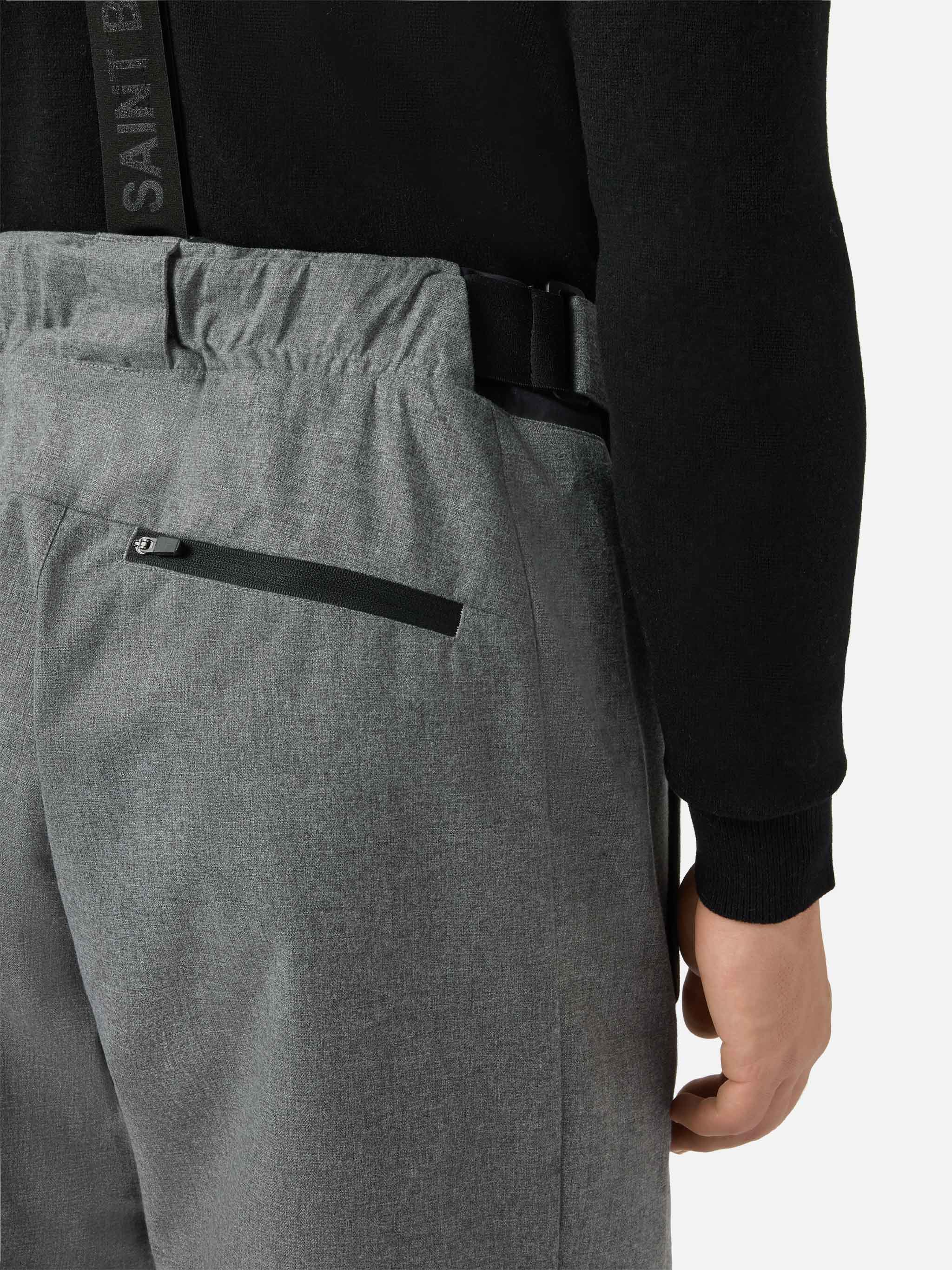 Ski Pants Snowbird Melange Grey With Recco® Technology