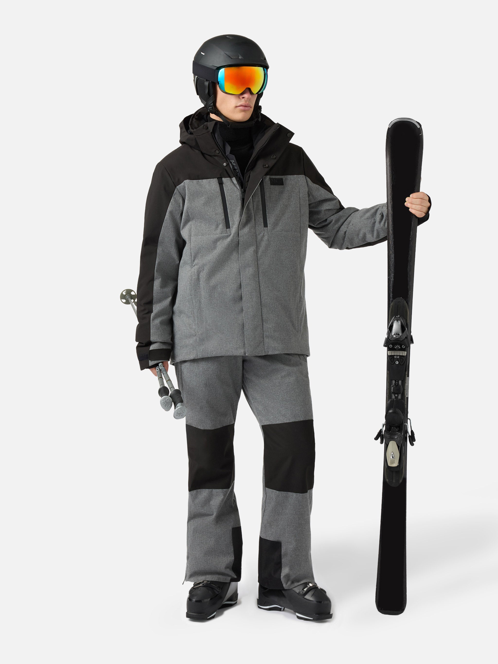 Ski Pants Snowbird Melange Grey With Recco® Technology