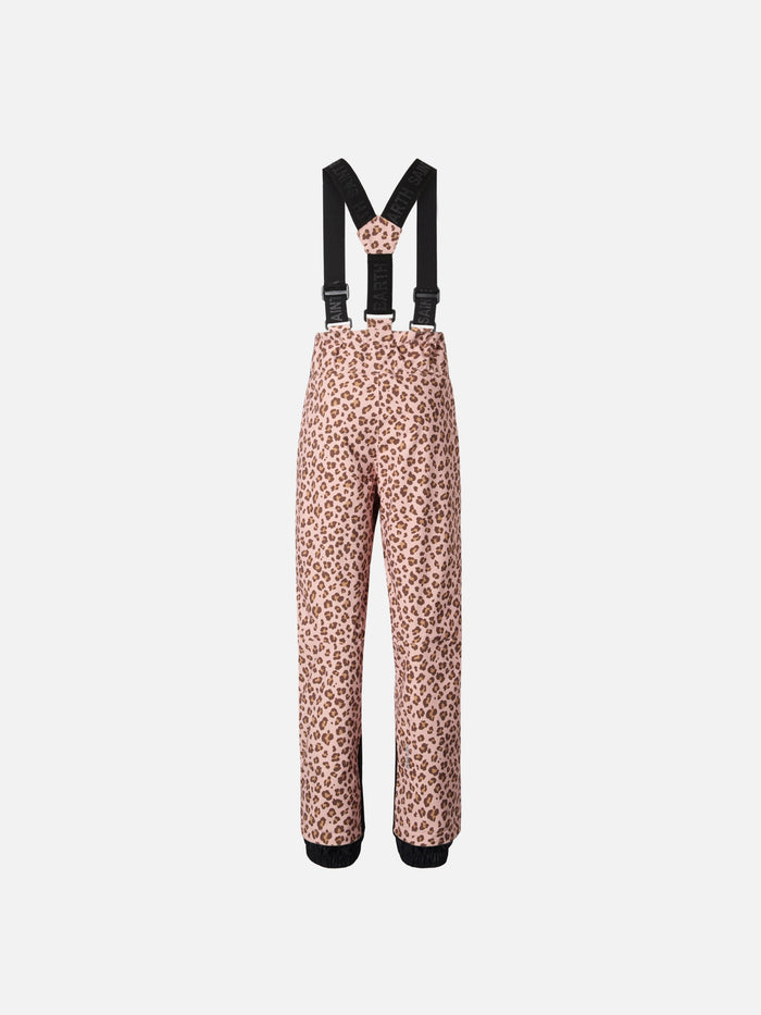 Ski Pants Sarenne With Leopard Print Pink