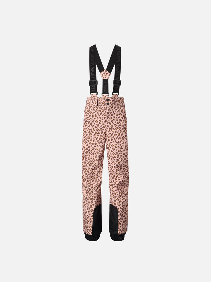 Ski Pants Sarenne With Leopard Print Pink