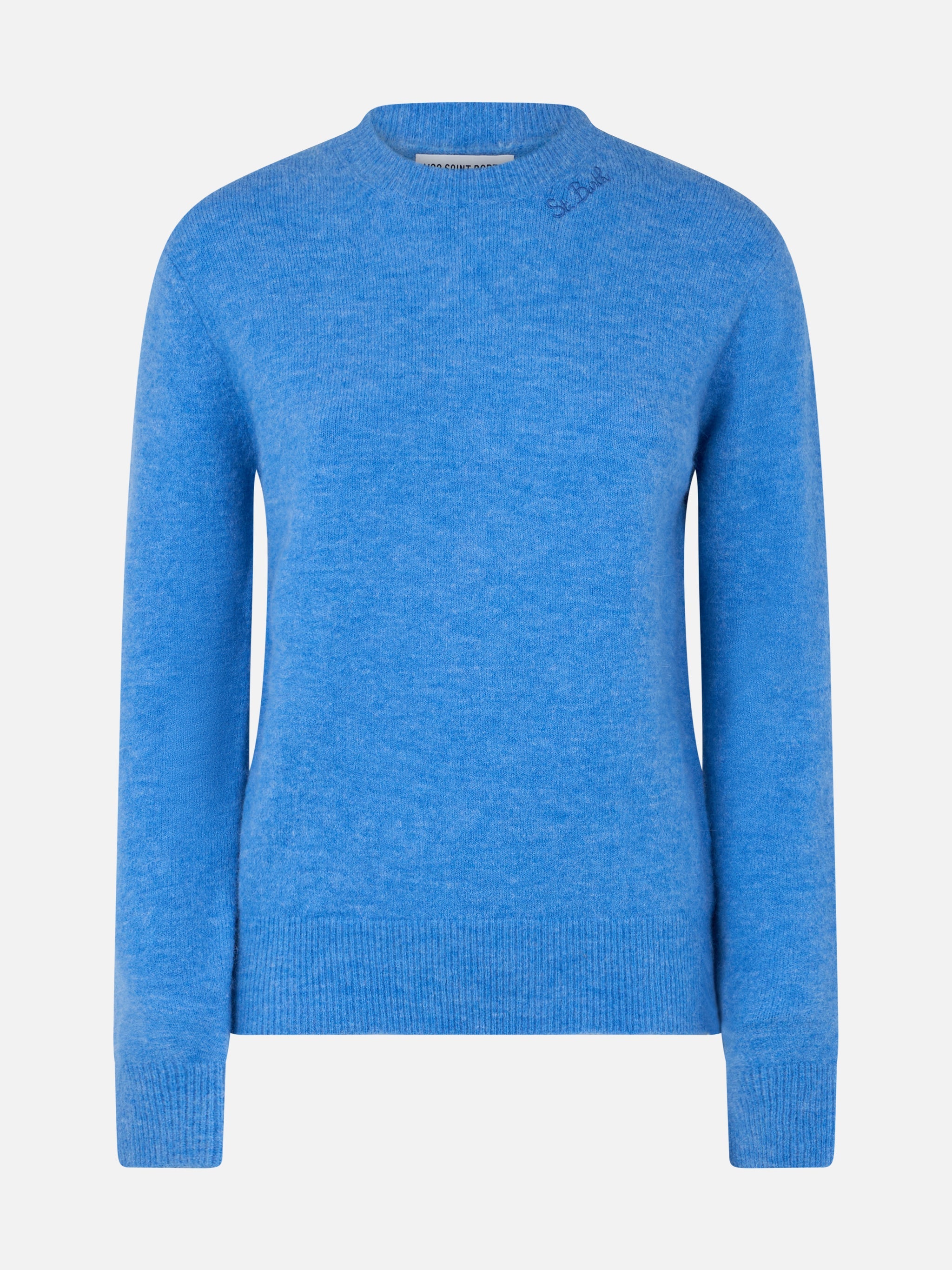 Dusty Blue Sorbonne Stretch Sweater Sky