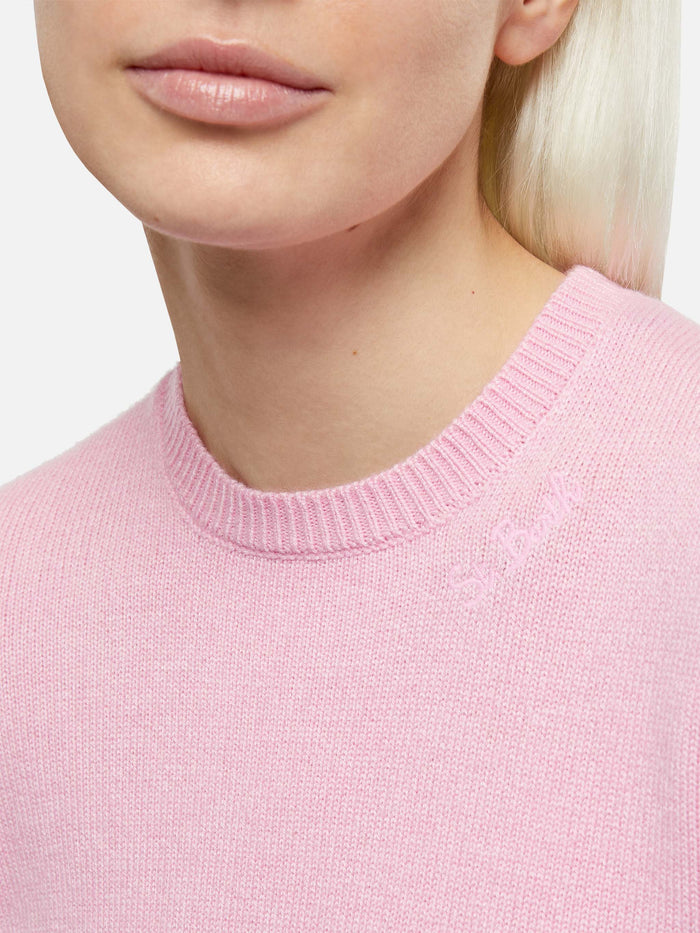 Sorbonne Pink Cashmere Blend Sweater