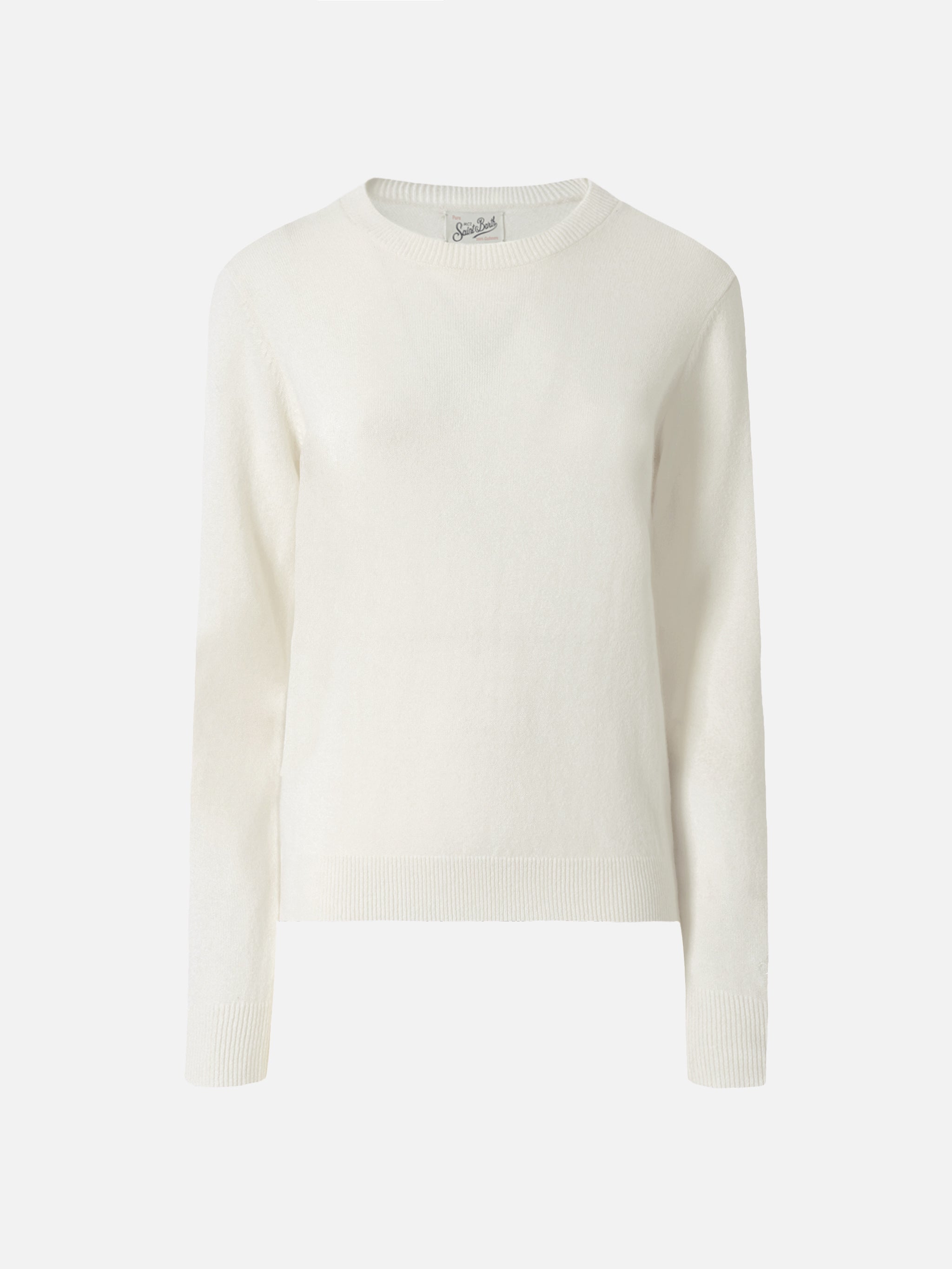 Cashmere Sorbonne Sweater White