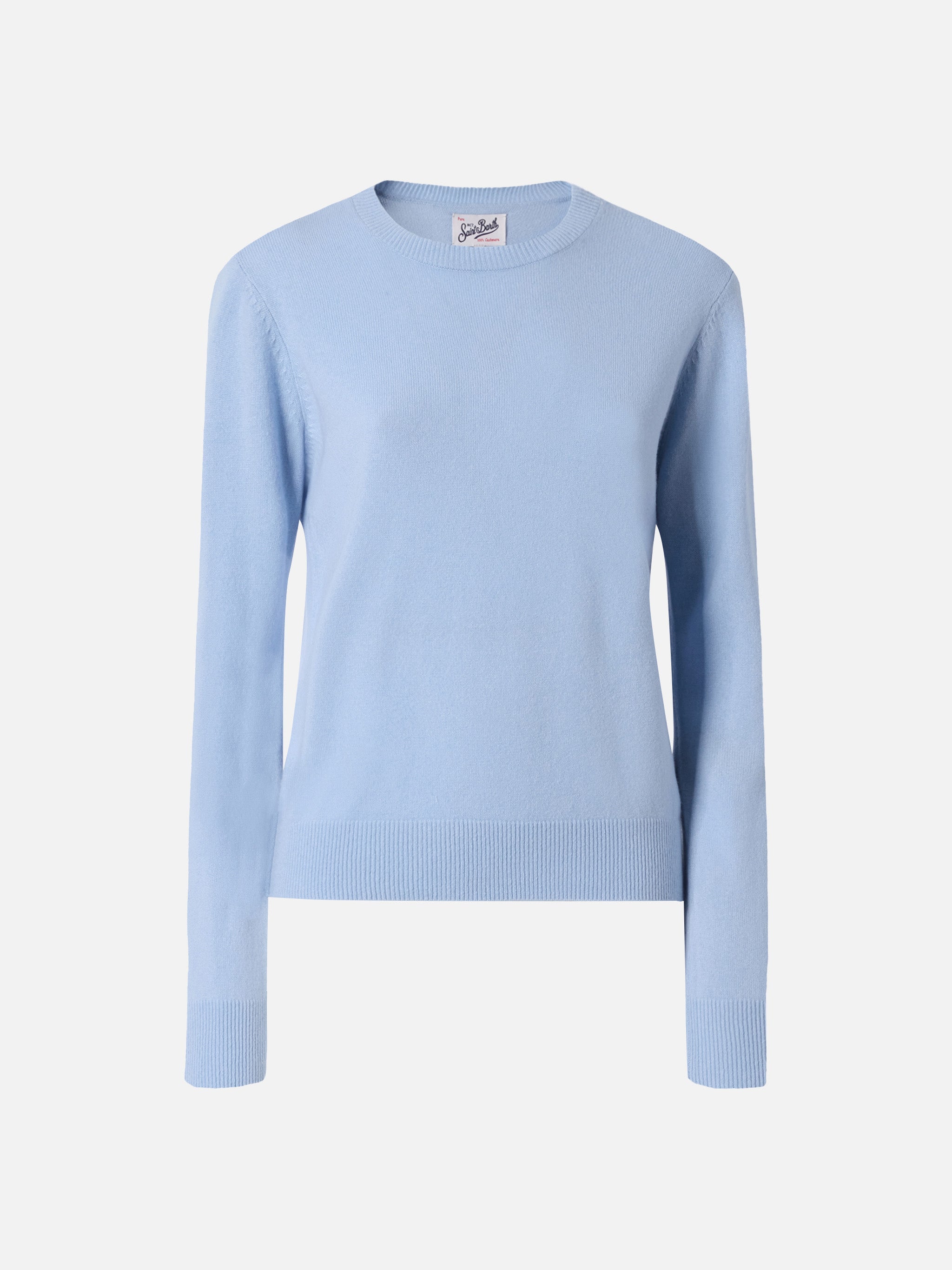 Cashmere Sorbonne Sweater Light Blue
