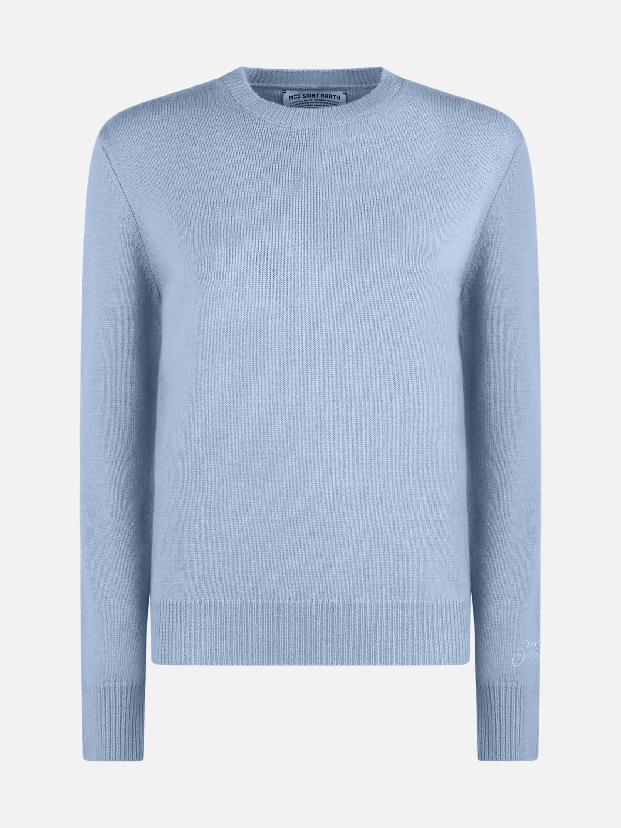 Cashmere Sweater Sorbonne Light Blue
