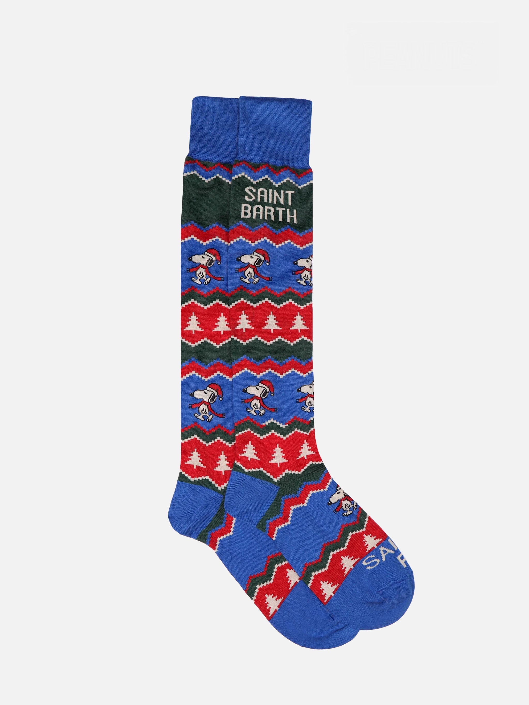 Man Knee-High Socks With Snoopy Print | Peanuts Special Edition Bluette