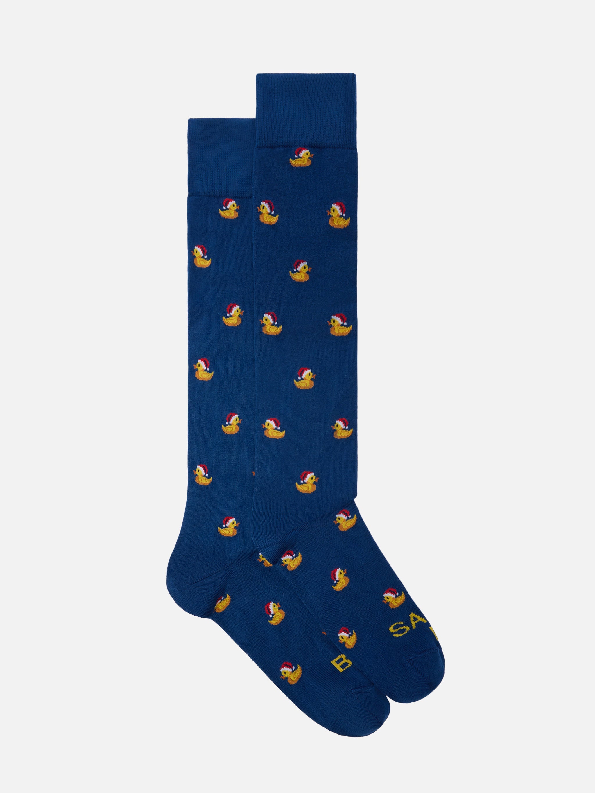 Sox Socks Cotton Blend With Christmas Duck Jacquard Blue