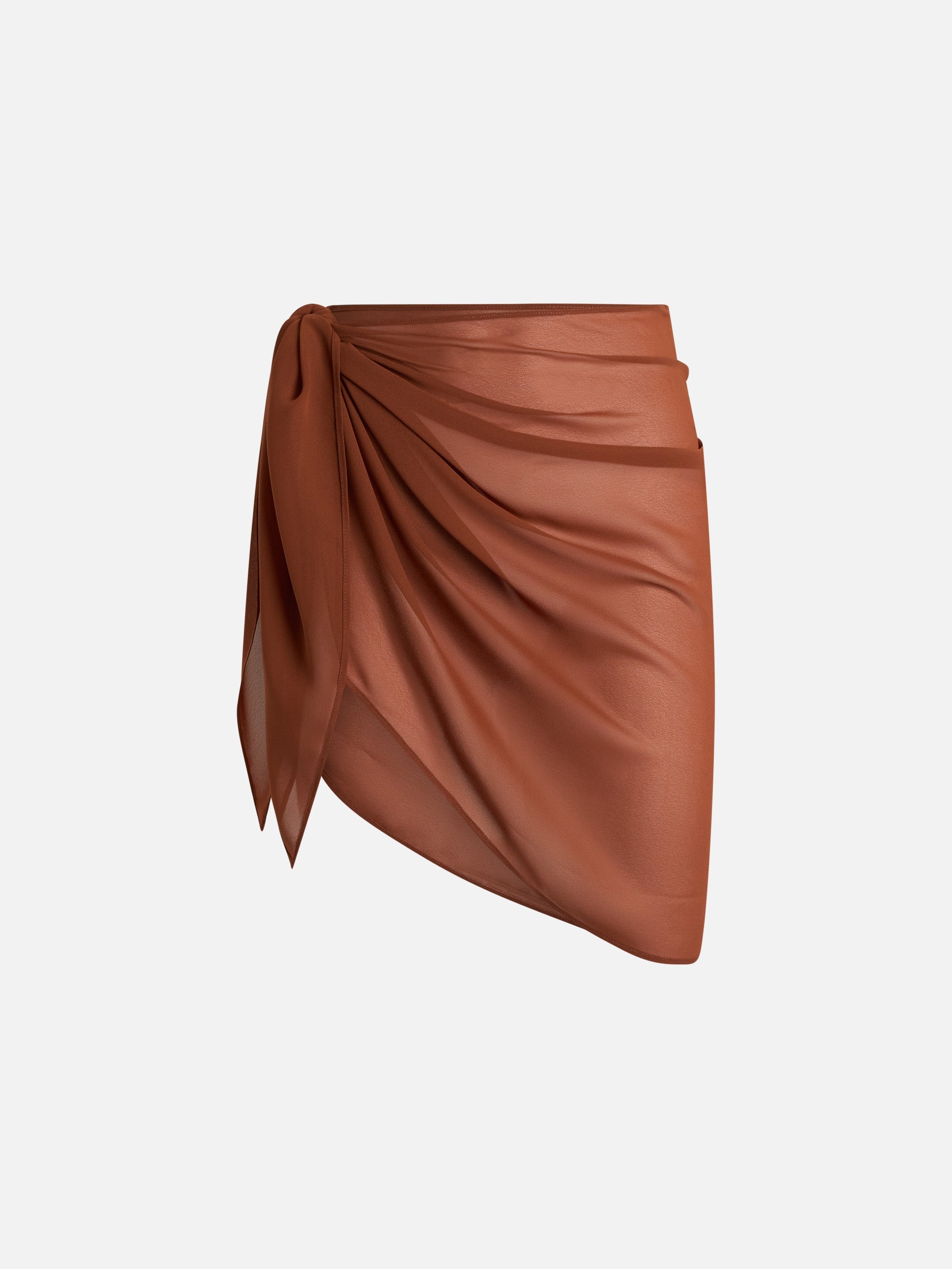 Sery Brown Georgette Short Pareo Sarong