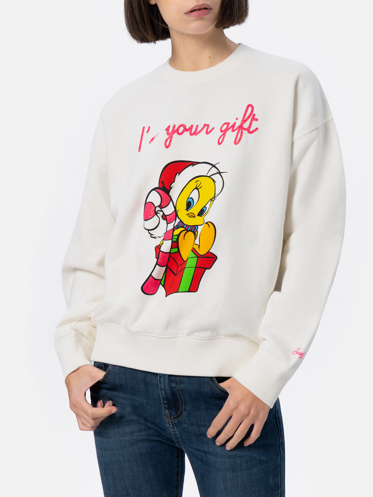 Stardust Sweatshirt With Tweety Print | Special Edition White