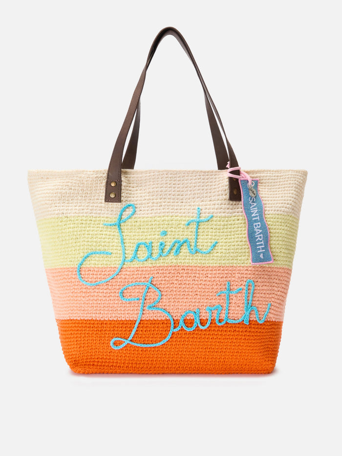 Denim Tag Wave With Saint Barth Logo Pink Small Accessories