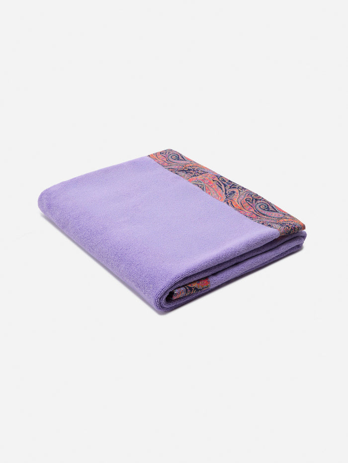 Lilac Towel With Paisley Frames | Made Liberty Fabric Pink