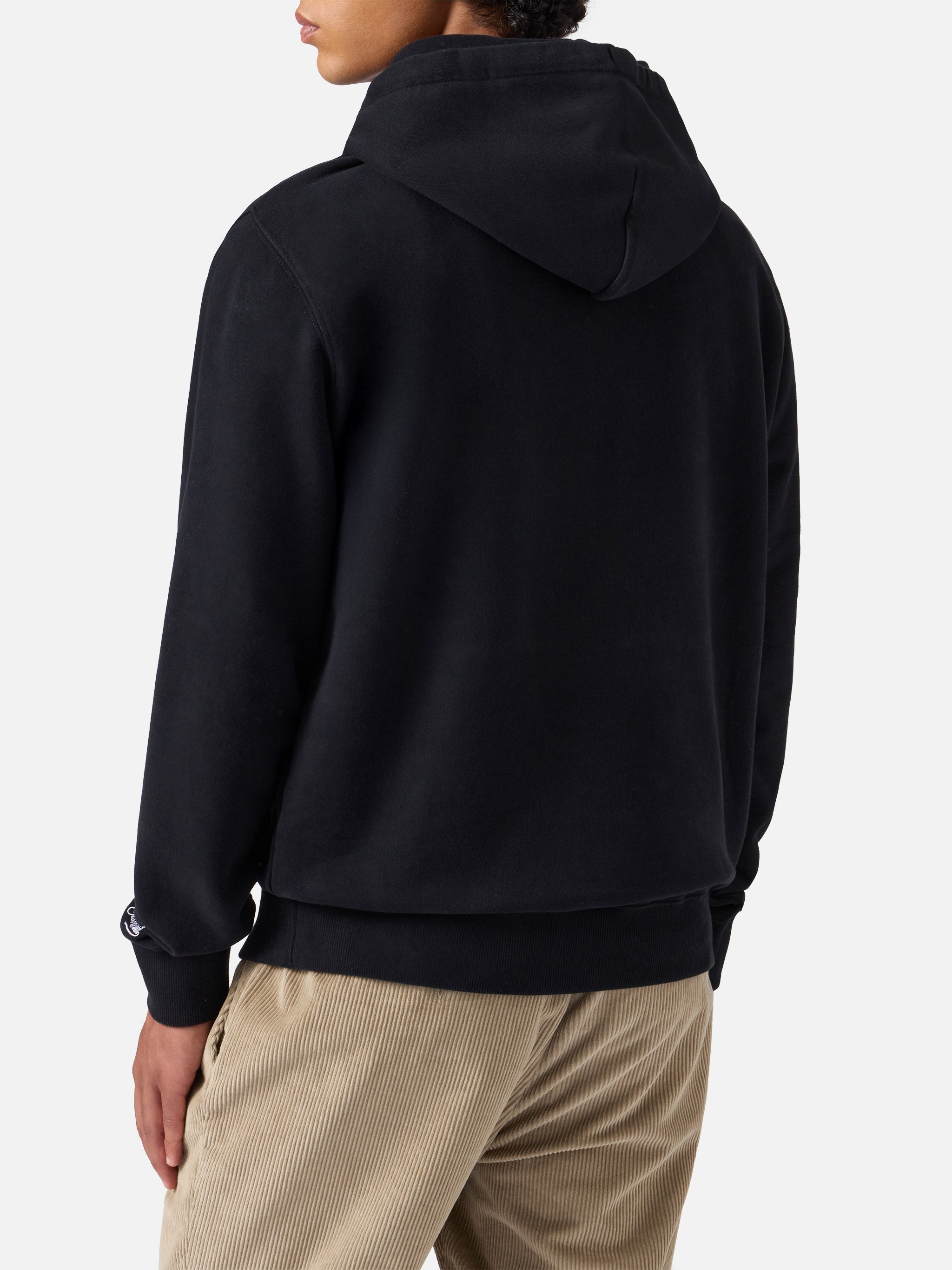 Tribeca Cotton Hoodie Black With Nepentha Print | Special Edition Sweatshirt