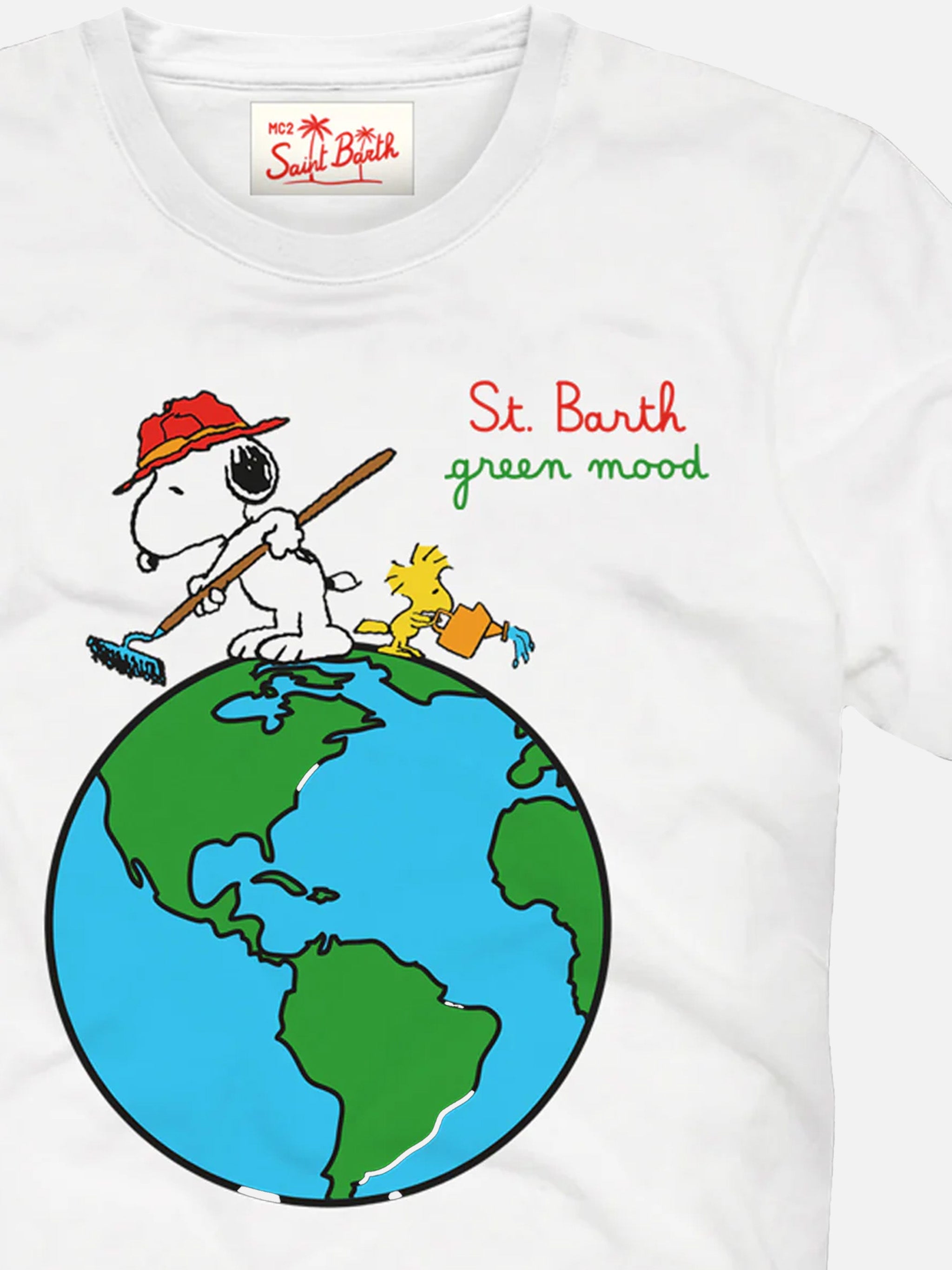 Boy Cotton T-Shirt With Snoopy Print | - Peanuts™ Special Edition White