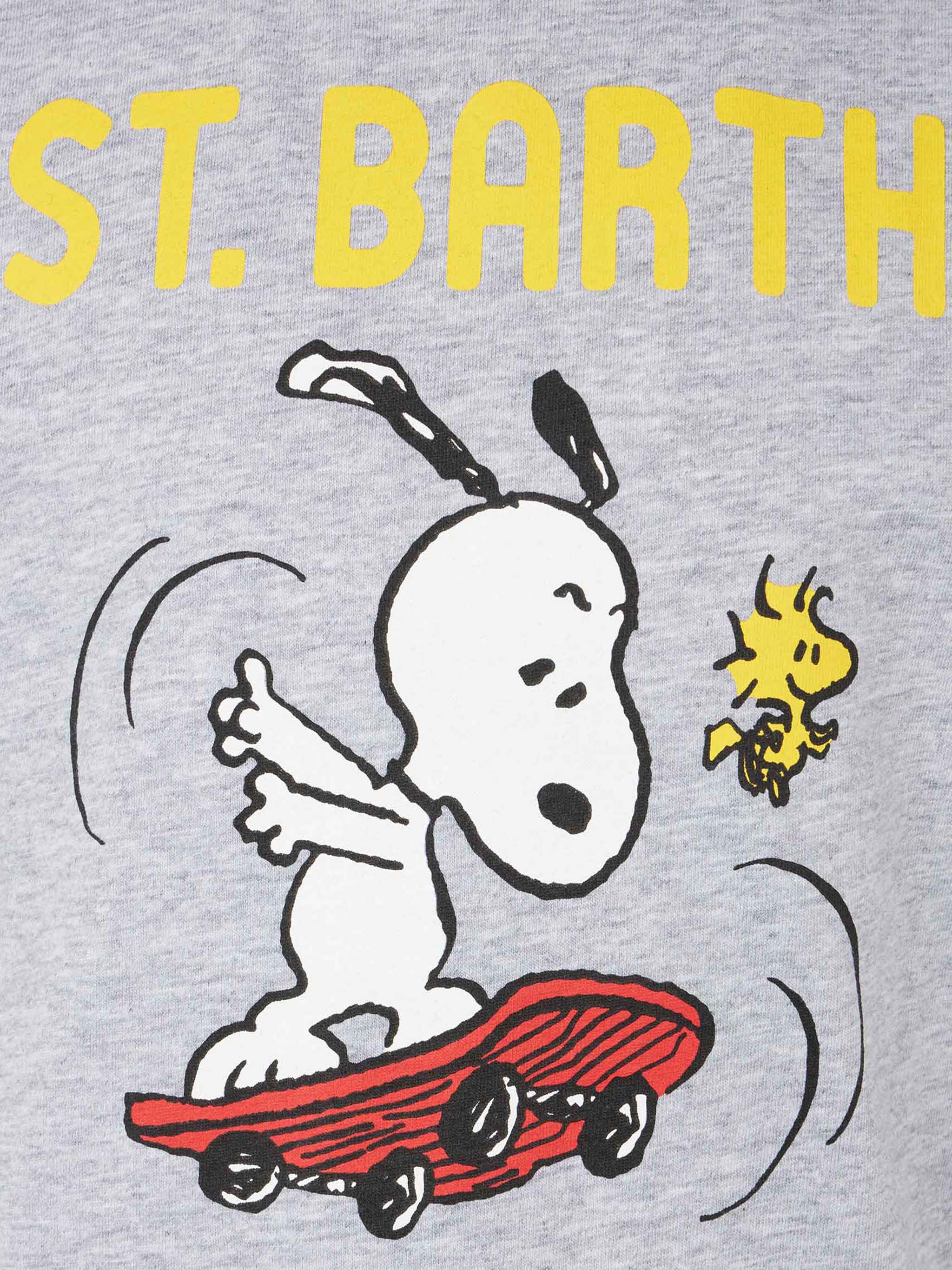 Boy Cotton T-Shirt With Snoopy Print | - Peanuts™ Special Edition Grey