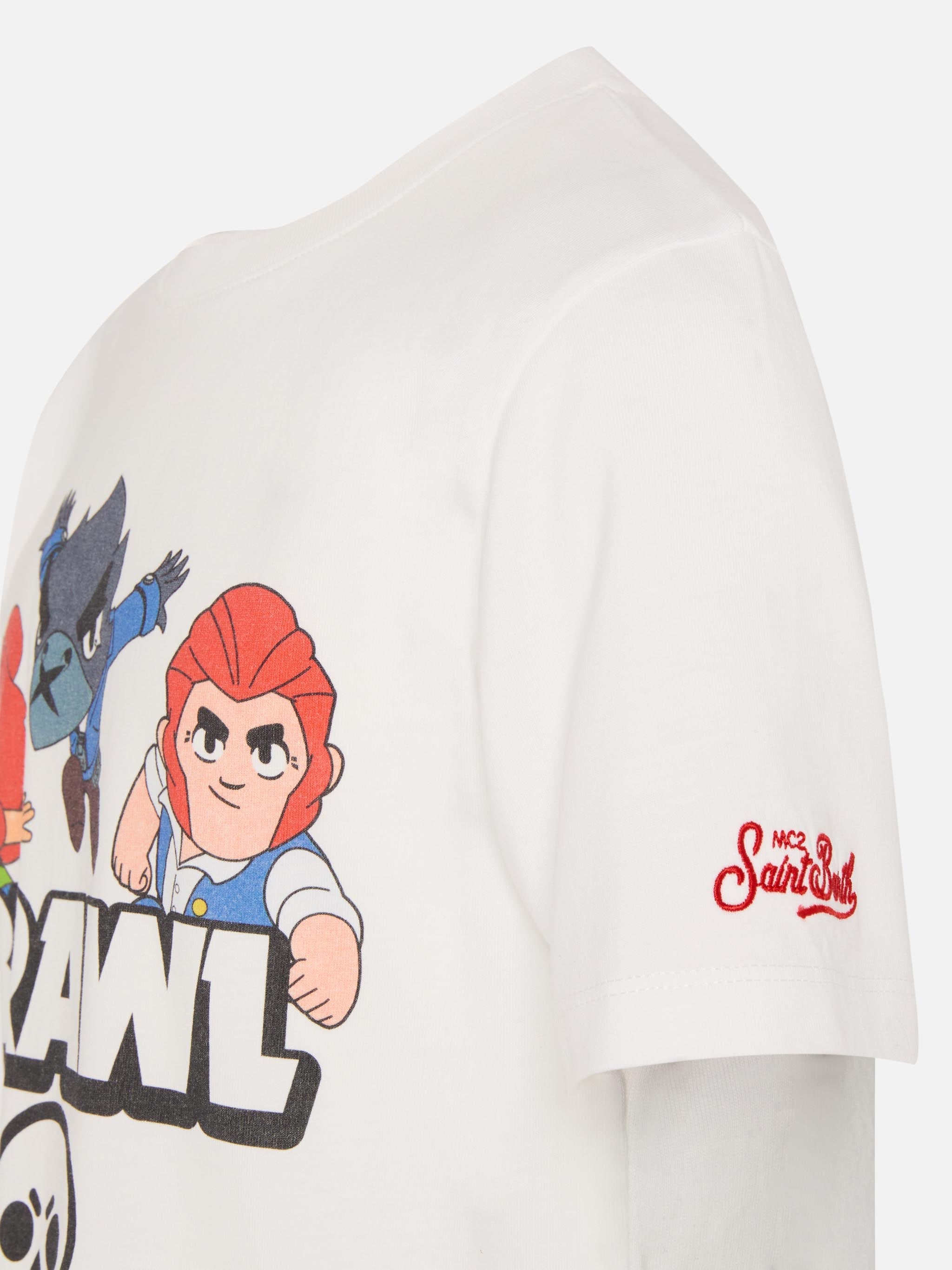 Cotton T-Shirt With Brawl Stars Print | Special Edition White
