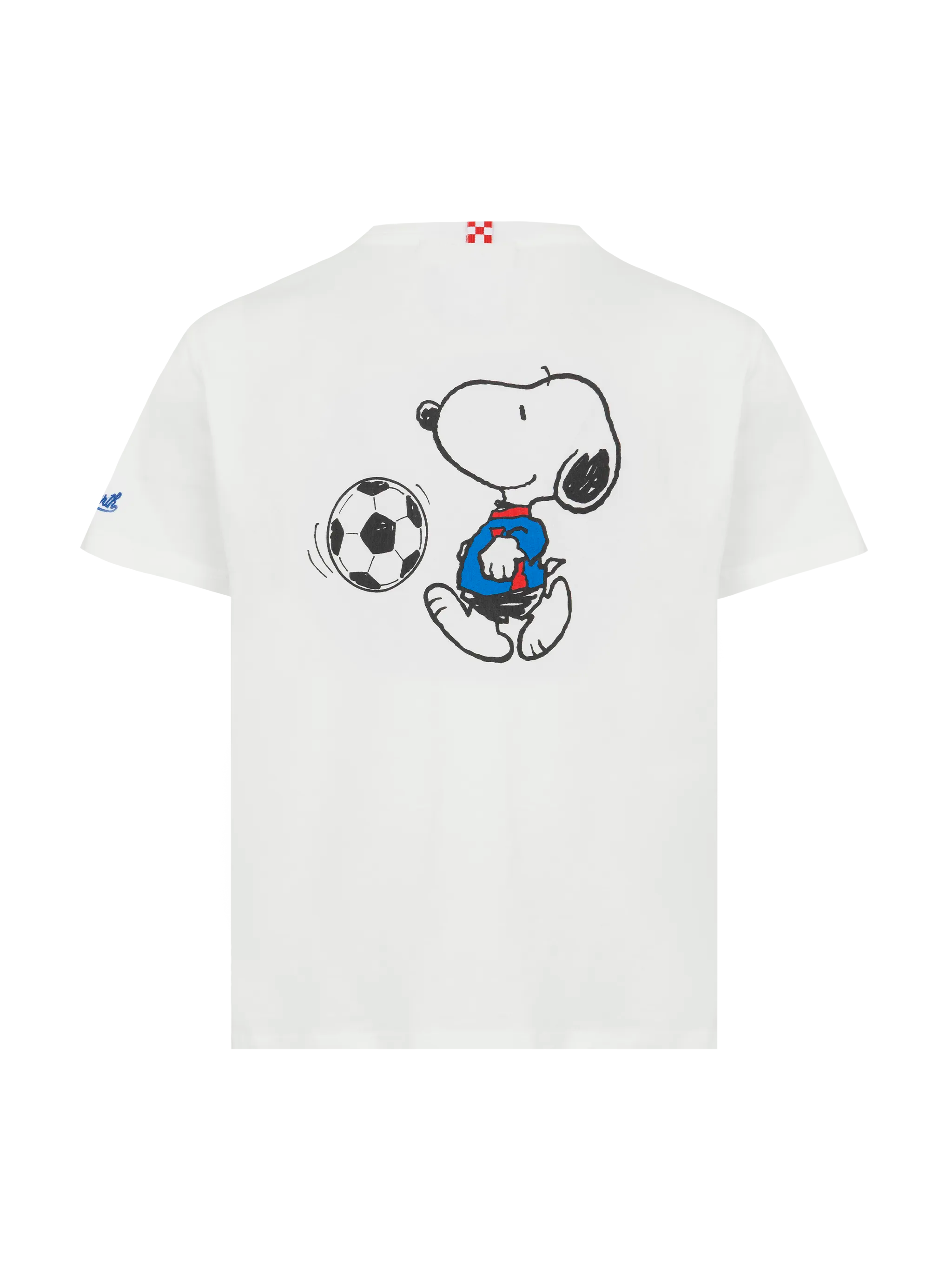 Cotton T-Shirt With St. Barth Bomber Embroidery And Snoopy Print | Peanuts® Special Edition White