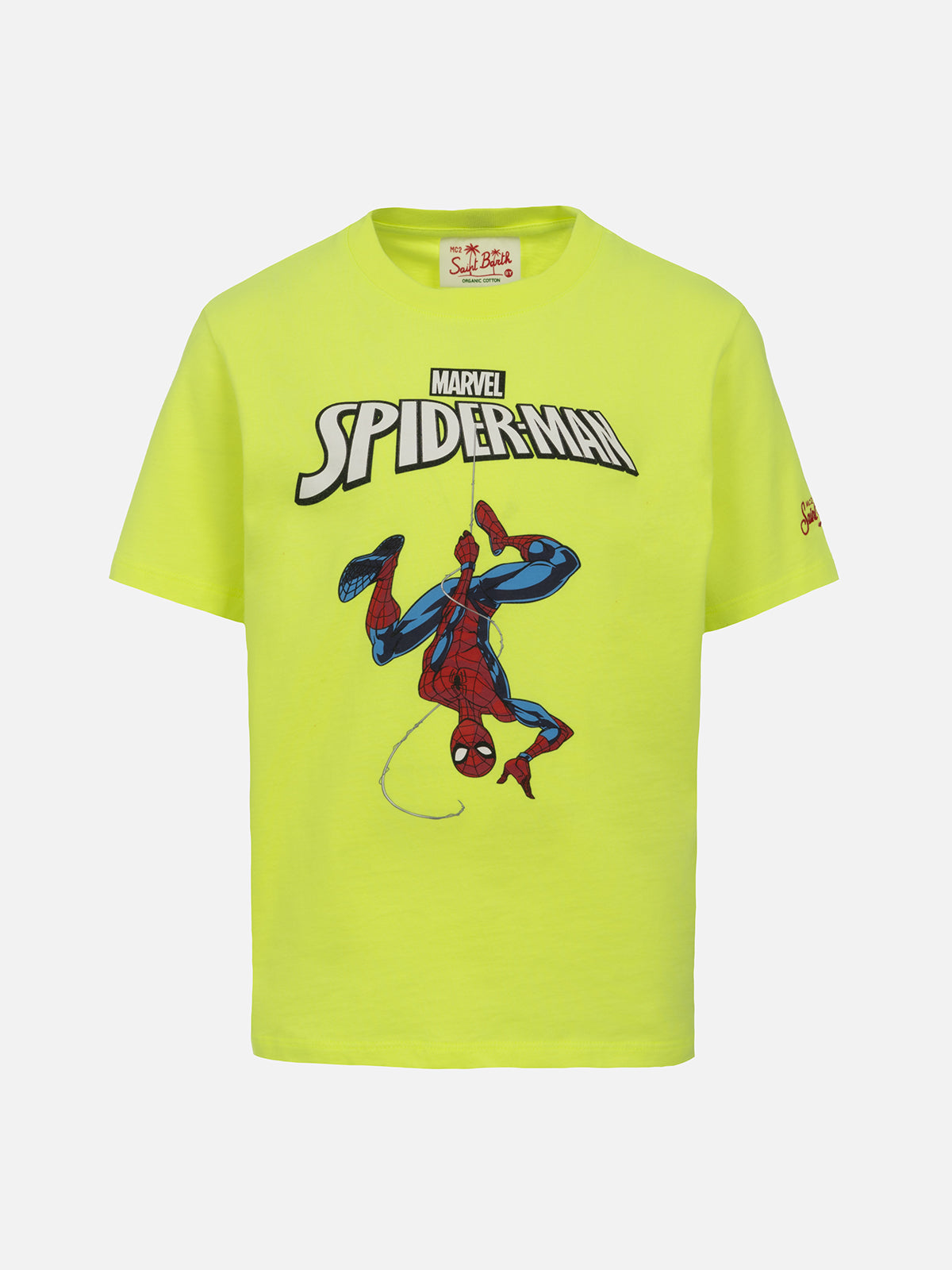 Boy Cotton T-Shirt With Spider-Boy Print | Marvel Special Edition Yellow