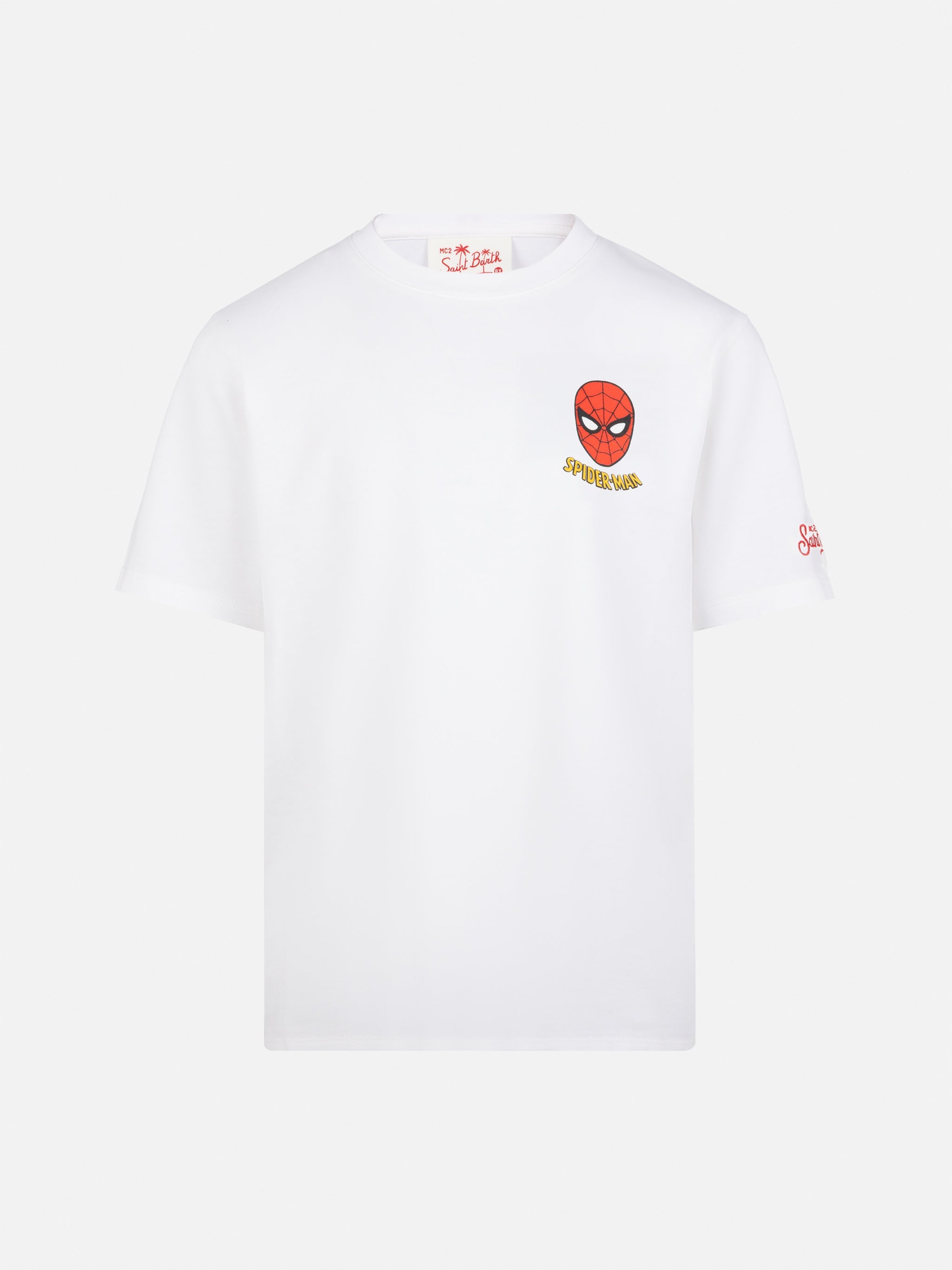 Cotton T-Shirt With Spiderman Print | Marvel Special Edition White