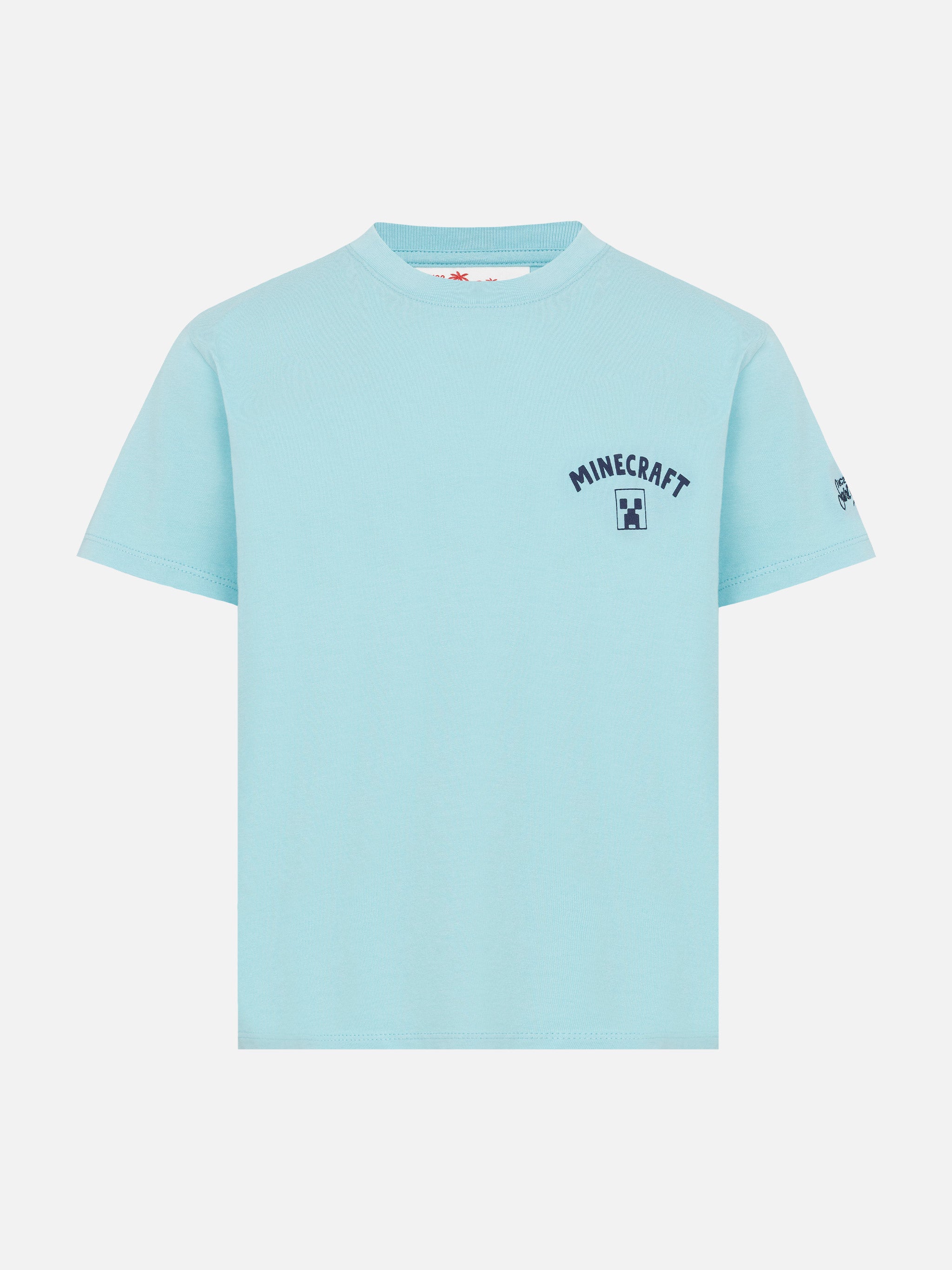 Cotton T-Shirt With Minecraft St. Barth Print | Special Edition Green