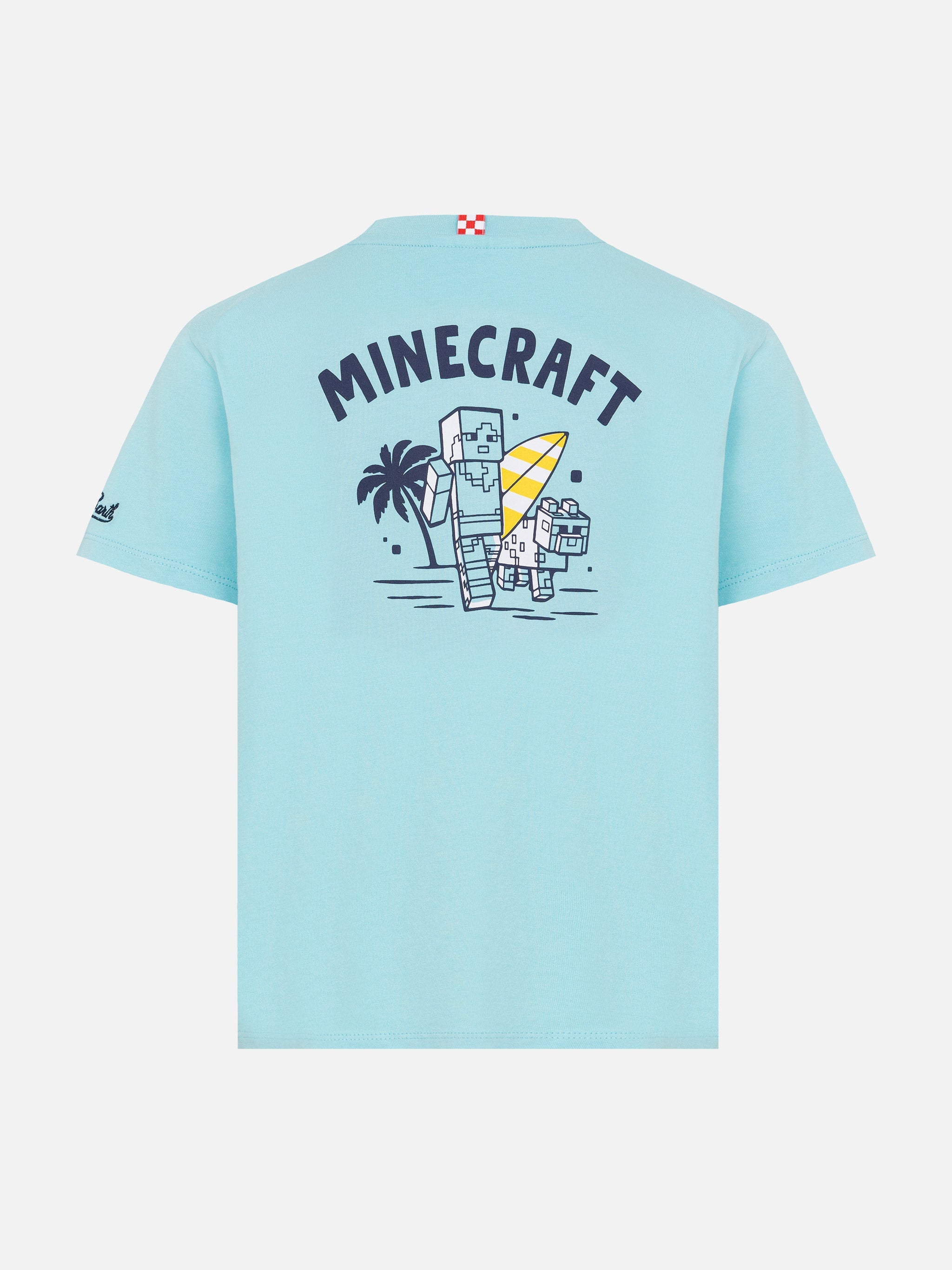 Cotton T-Shirt With Minecraft St. Barth Print | Special Edition Green