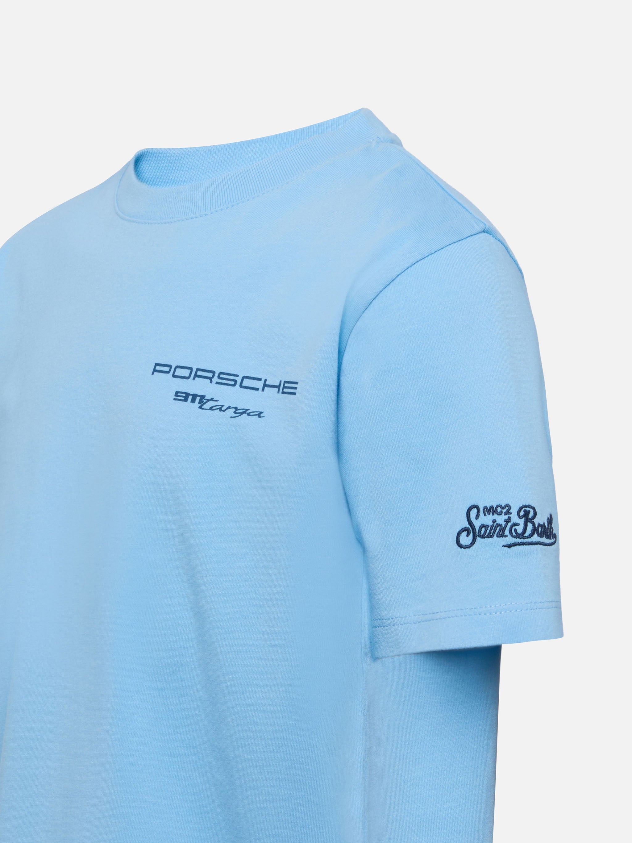 Cotton T-Shirt With Porsche Carrera Print | Special Edition Blue