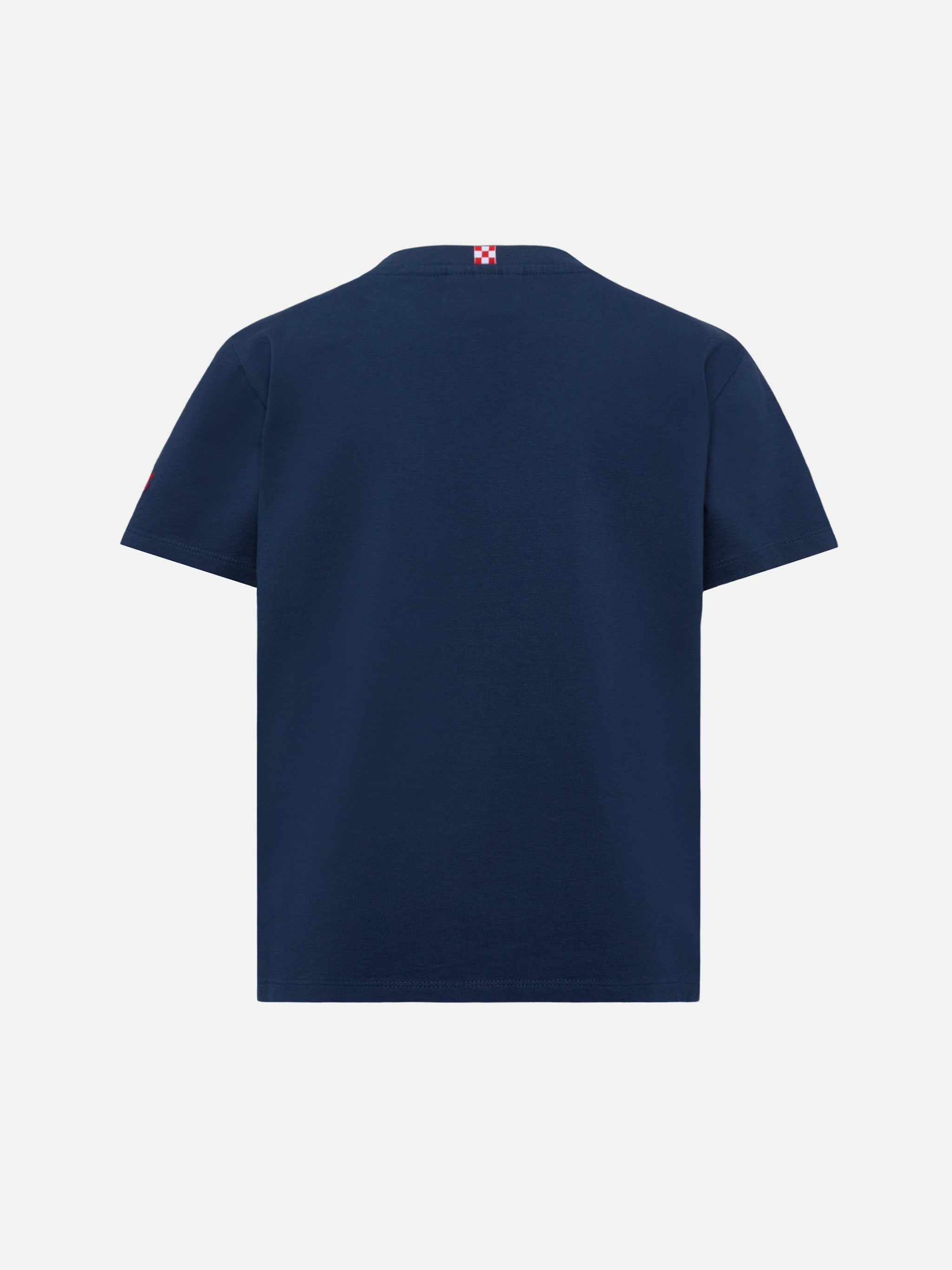 Cotton T-Shirt With Porsche 911s Turbo Print | Special Edition Blue