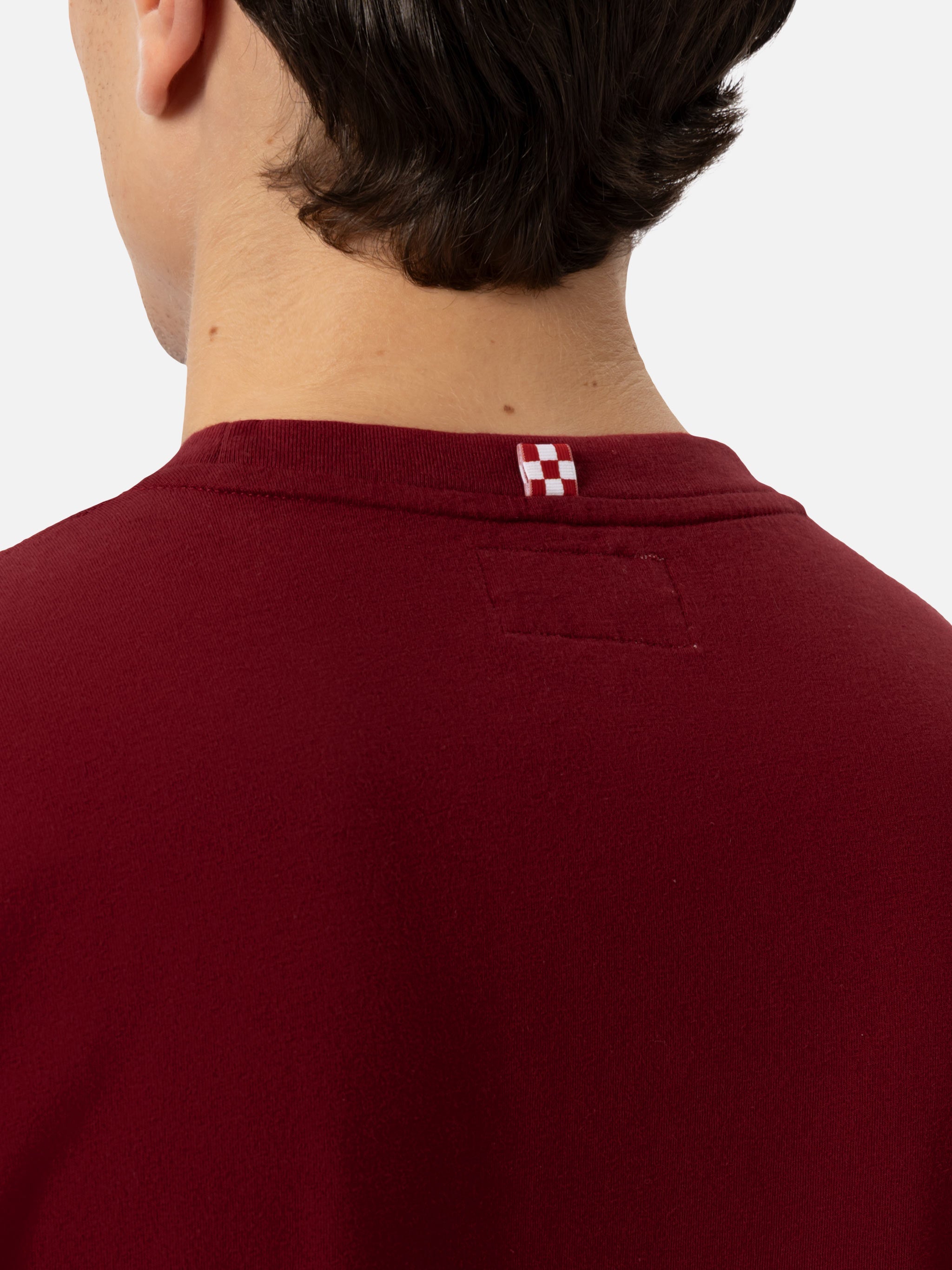 Cotton T-Shirt With St. Barth Sport Club Print Red