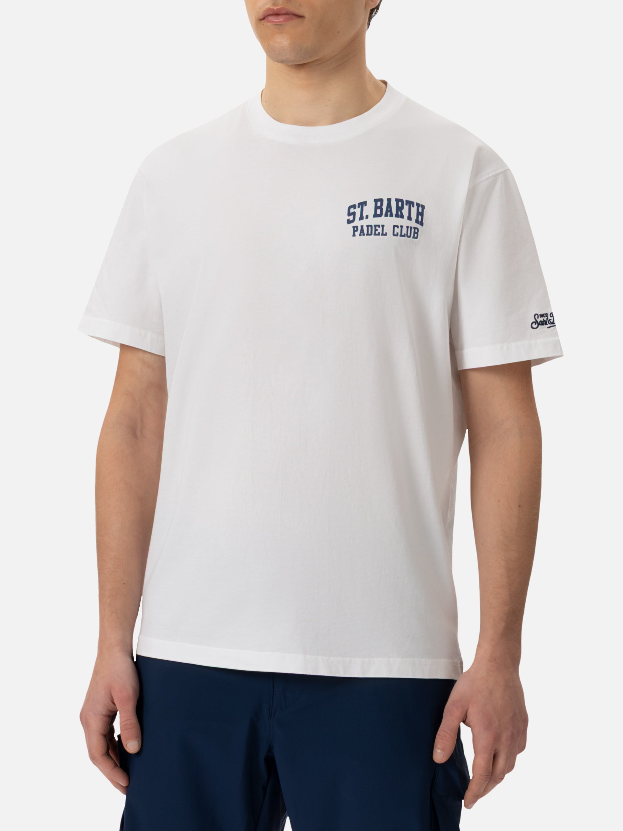 Cotton T-Shirt With Snoopy Padel Club Print | Peanuts® Special Edition White