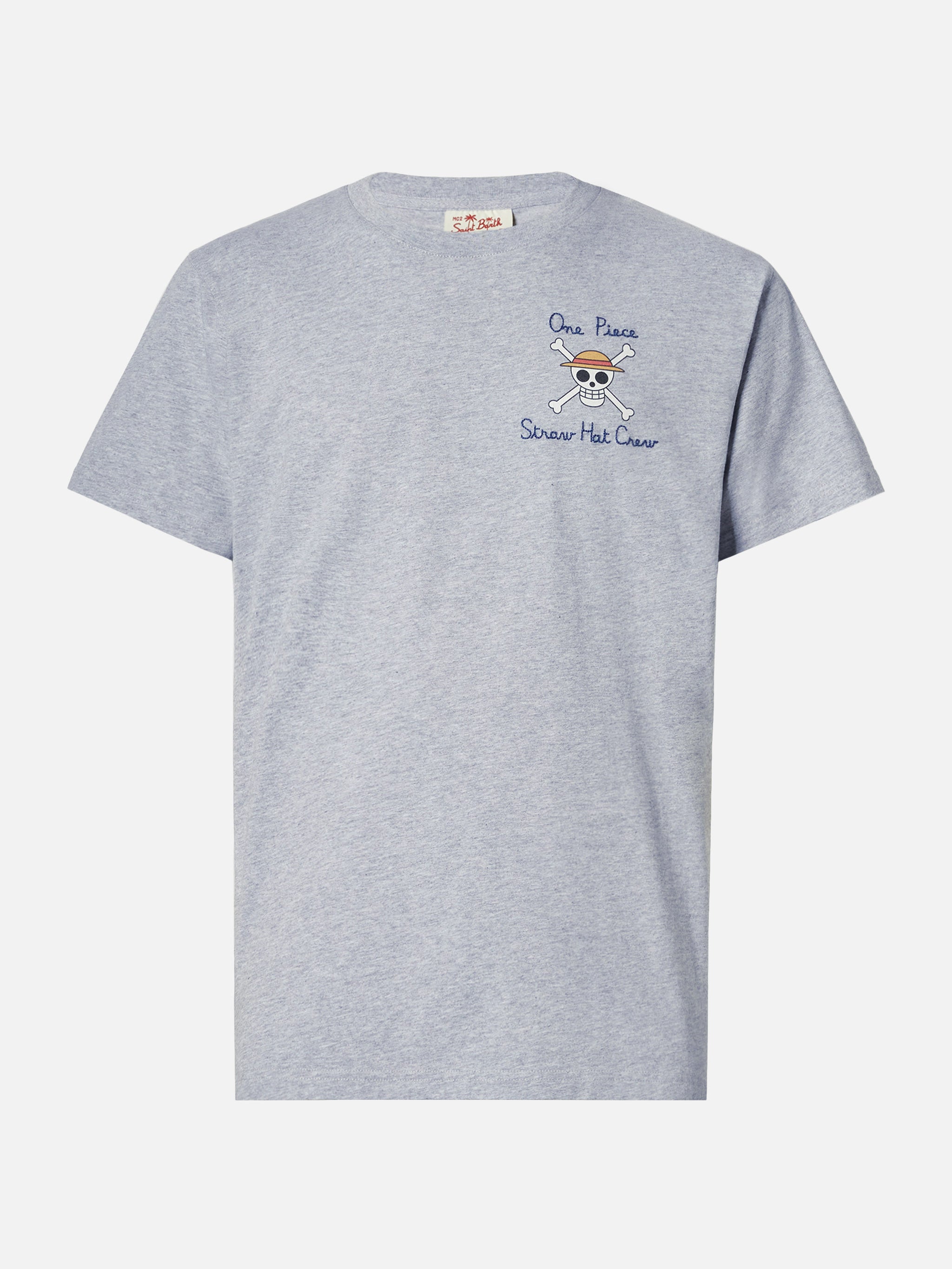 Cotton T-Shirt With One Piece Print | Special Edition Light Grey Melange