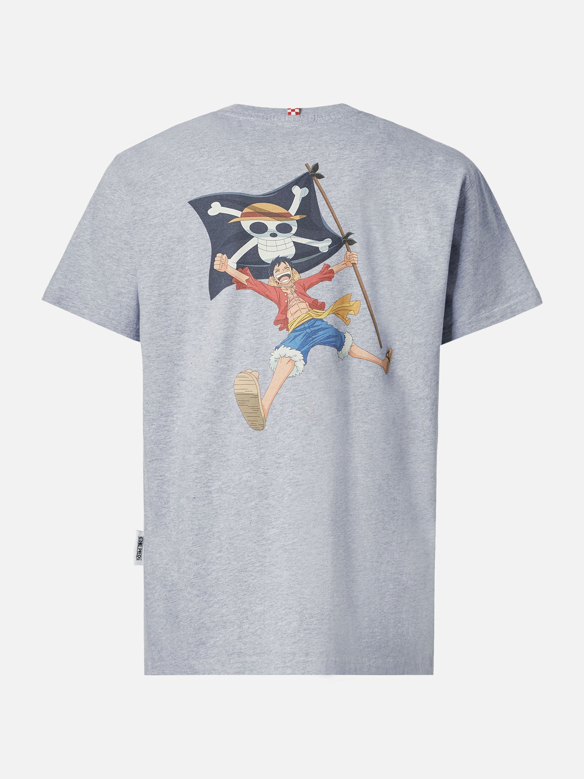 Cotton T-Shirt With One Piece Print | Special Edition Light Grey Melange