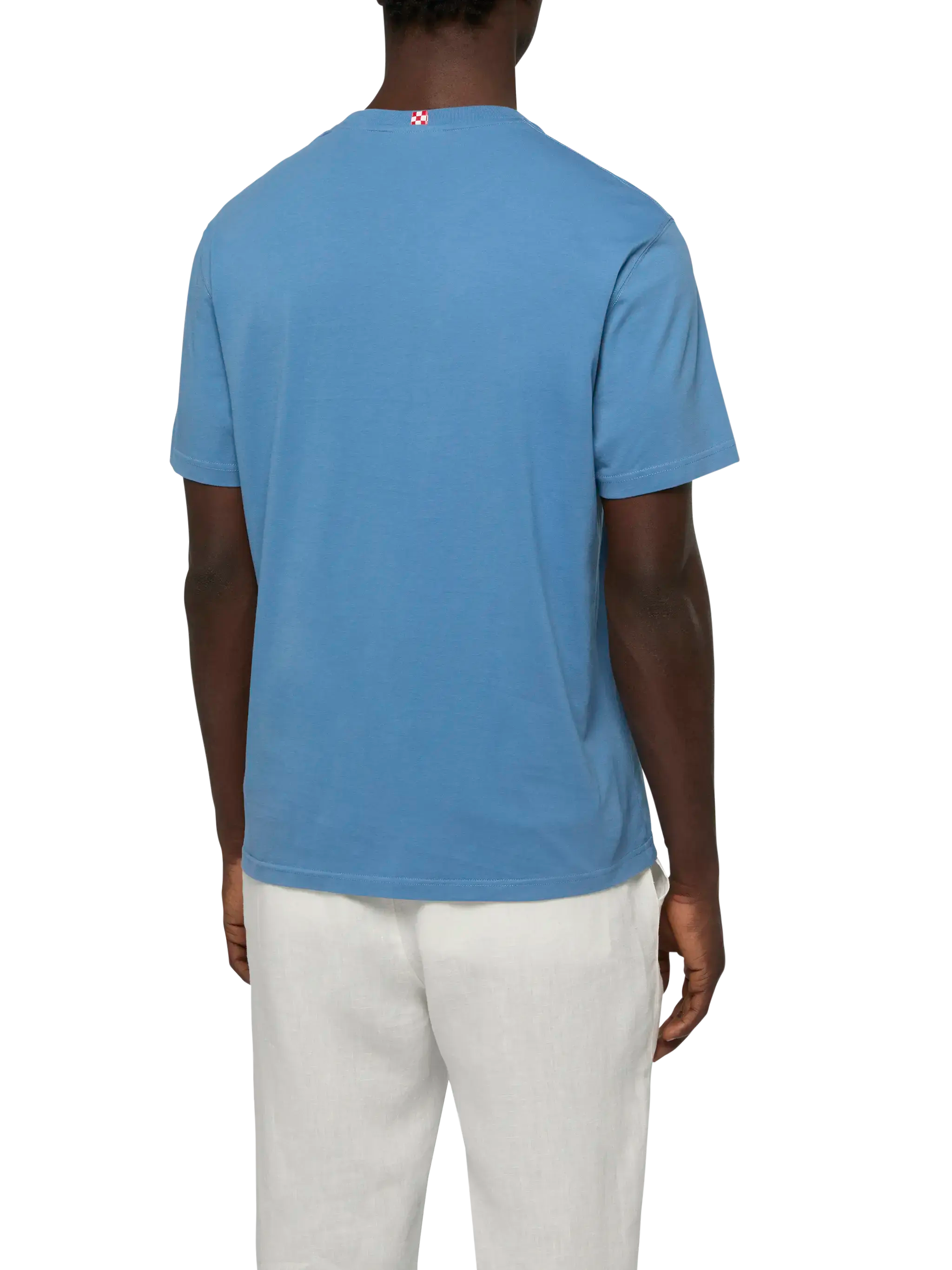 Cotton T-Shirt With Tutti Al Mare Print And Embroidery |gin Special Edition Blue