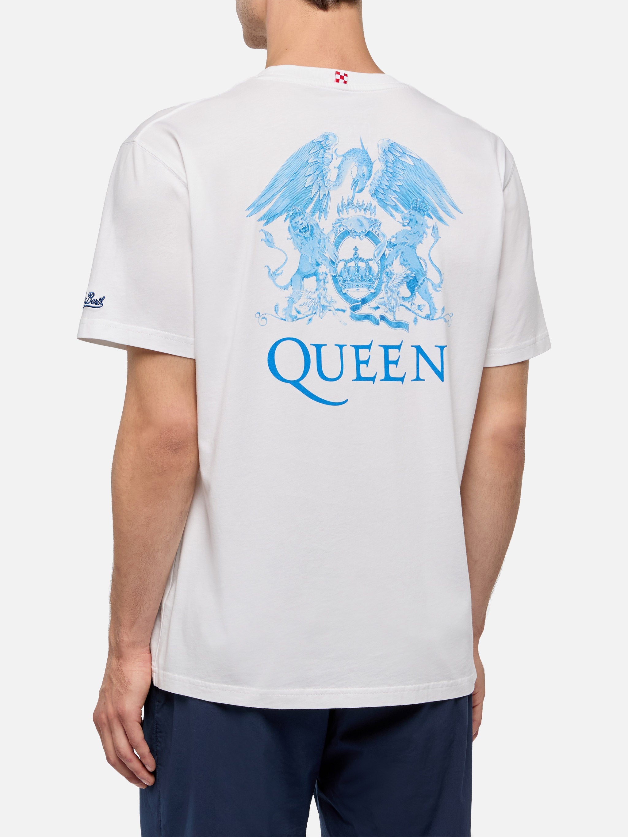 Cotton T-Shirt With Queen Logo Print | Special Edition White