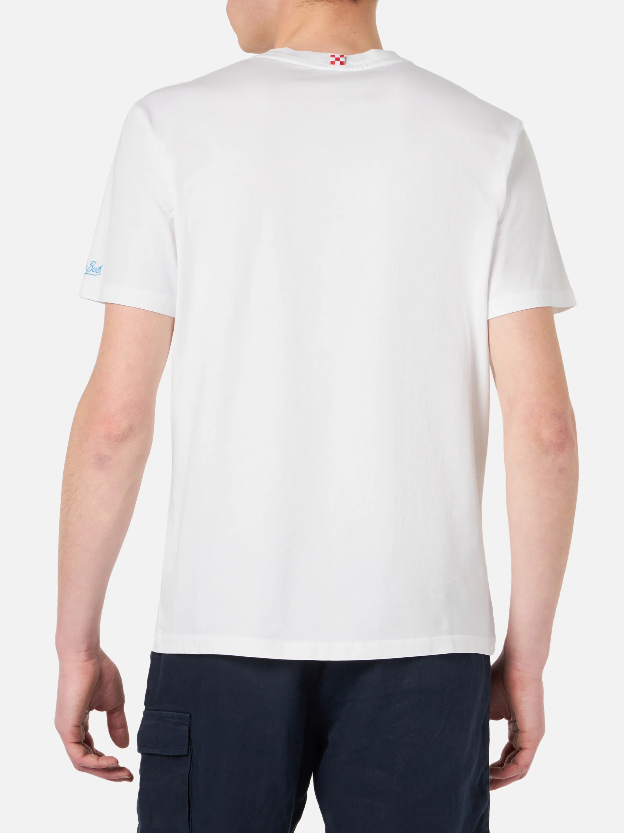Cotton T-Shirt With Lodola Car Print | Marco Special Edition White