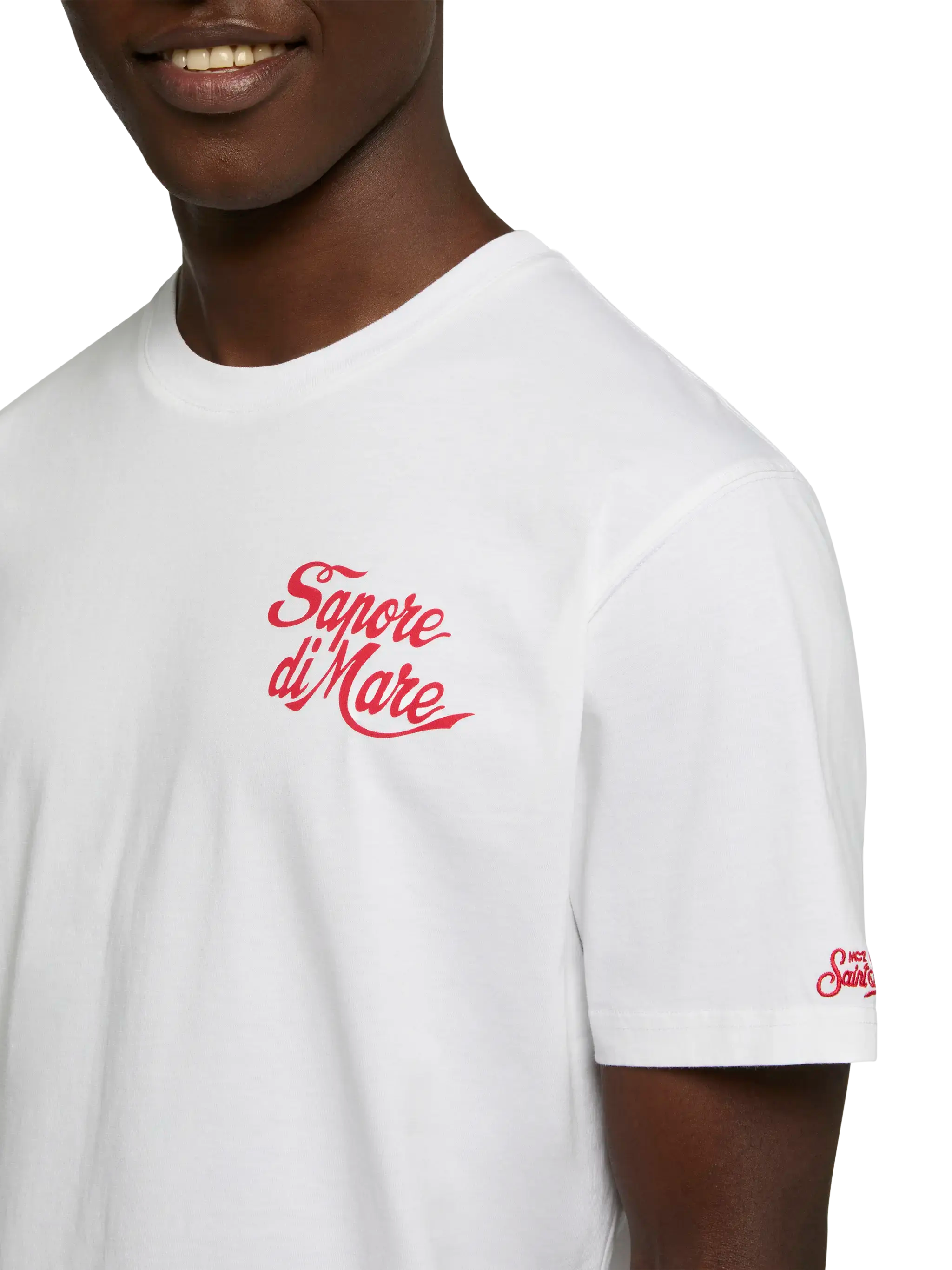 Cotton T-Shirt With Forte Dei Marmi 83 Print | Sapore Di Mare Special Edition White