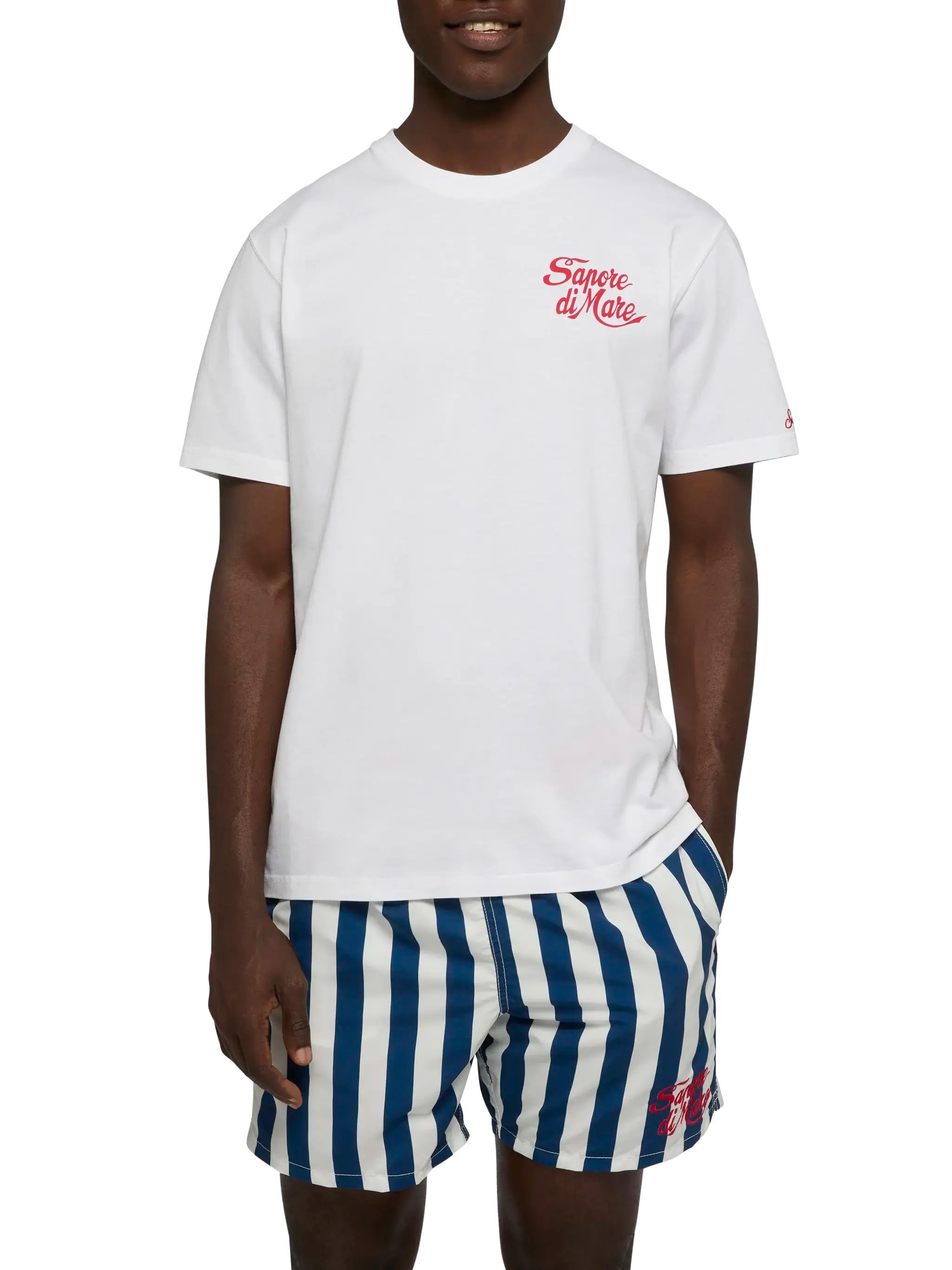 Cotton T-Shirt With Forte Dei Marmi 83 Print | Sapore Di Mare Special Edition White