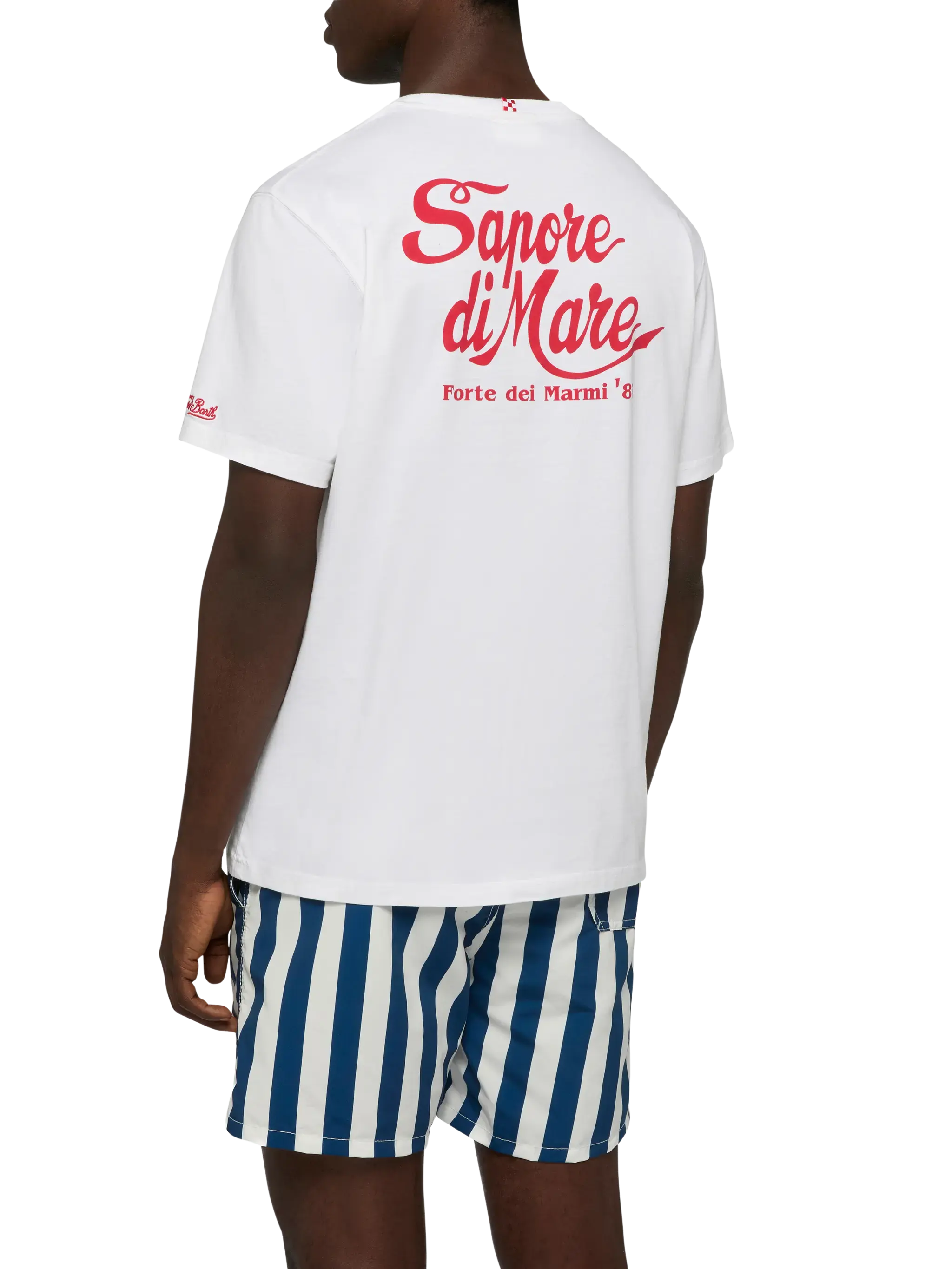 Cotton T-Shirt With Forte Dei Marmi 83 Print | Sapore Di Mare Special Edition White