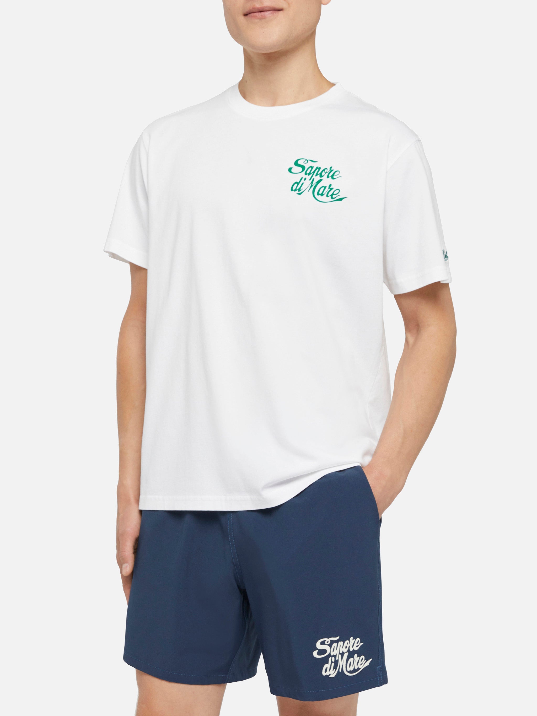 Cotton T-Shirt With Forte Dei Marmi 83 Print |sapore Di Mare Special Edition White