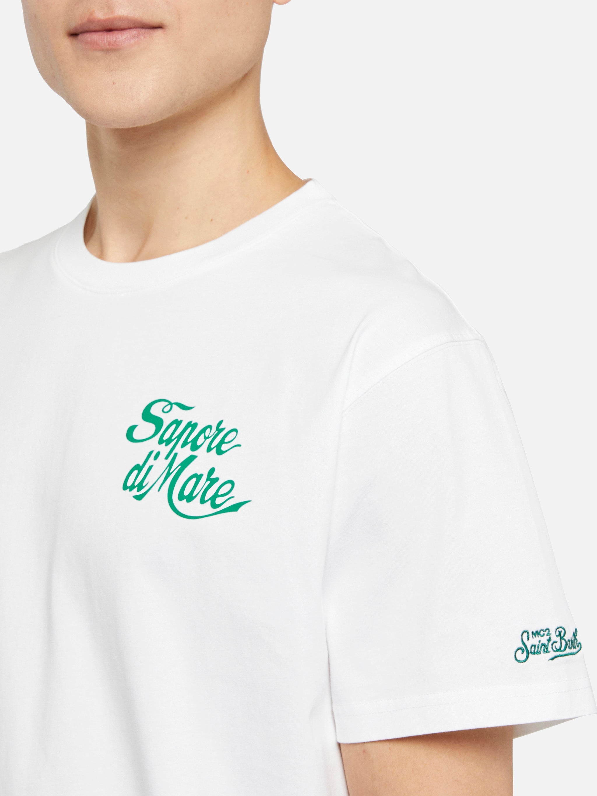 Cotton T-Shirt With Forte Dei Marmi 83 Print |sapore Di Mare Special Edition White