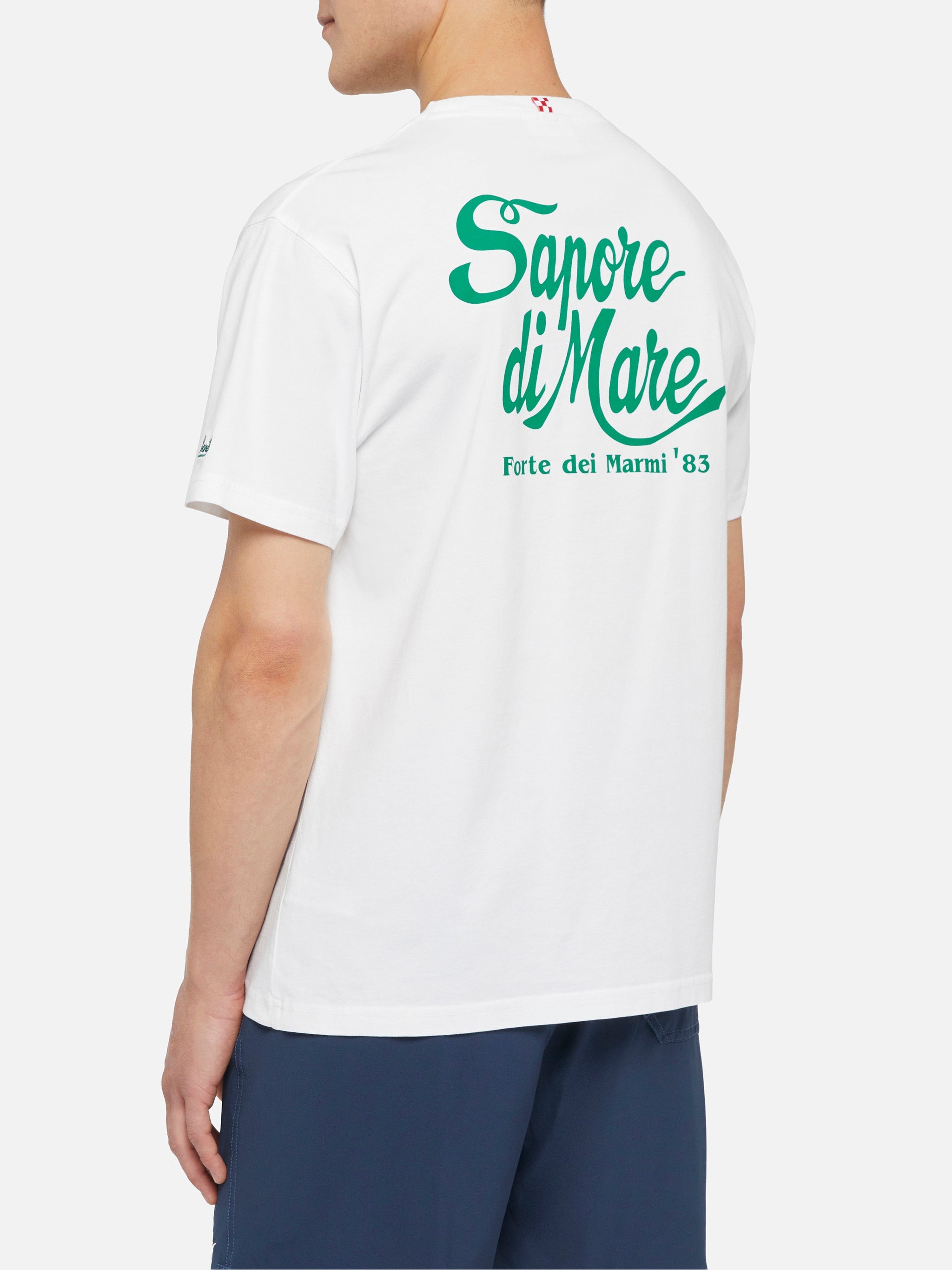 Cotton T-Shirt With Forte Dei Marmi 83 Print |sapore Di Mare Special Edition White