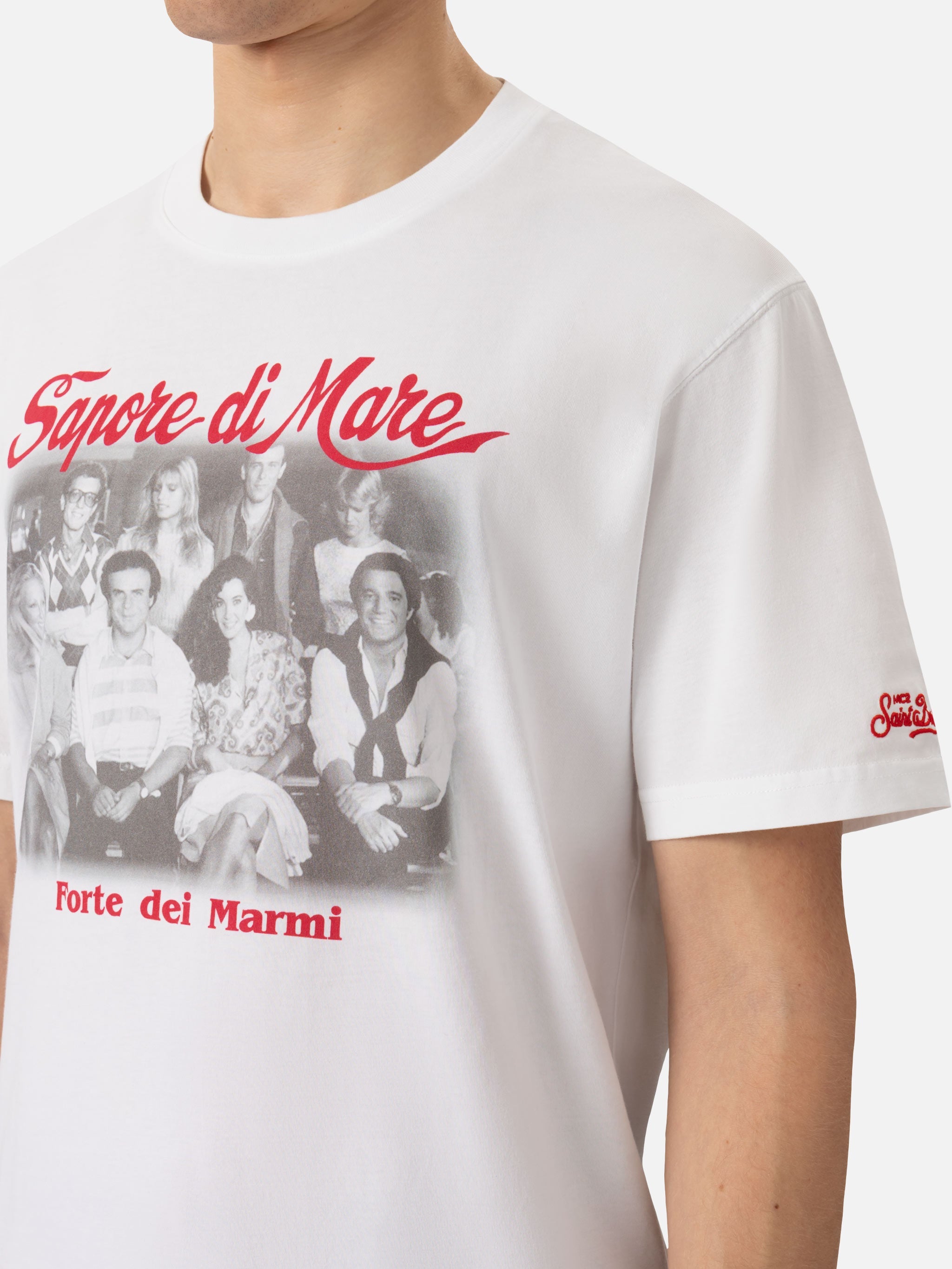 Cotton T-Shirt With Forte Dei Marmi 83 Print | Sapore Di Mare Special Edition White