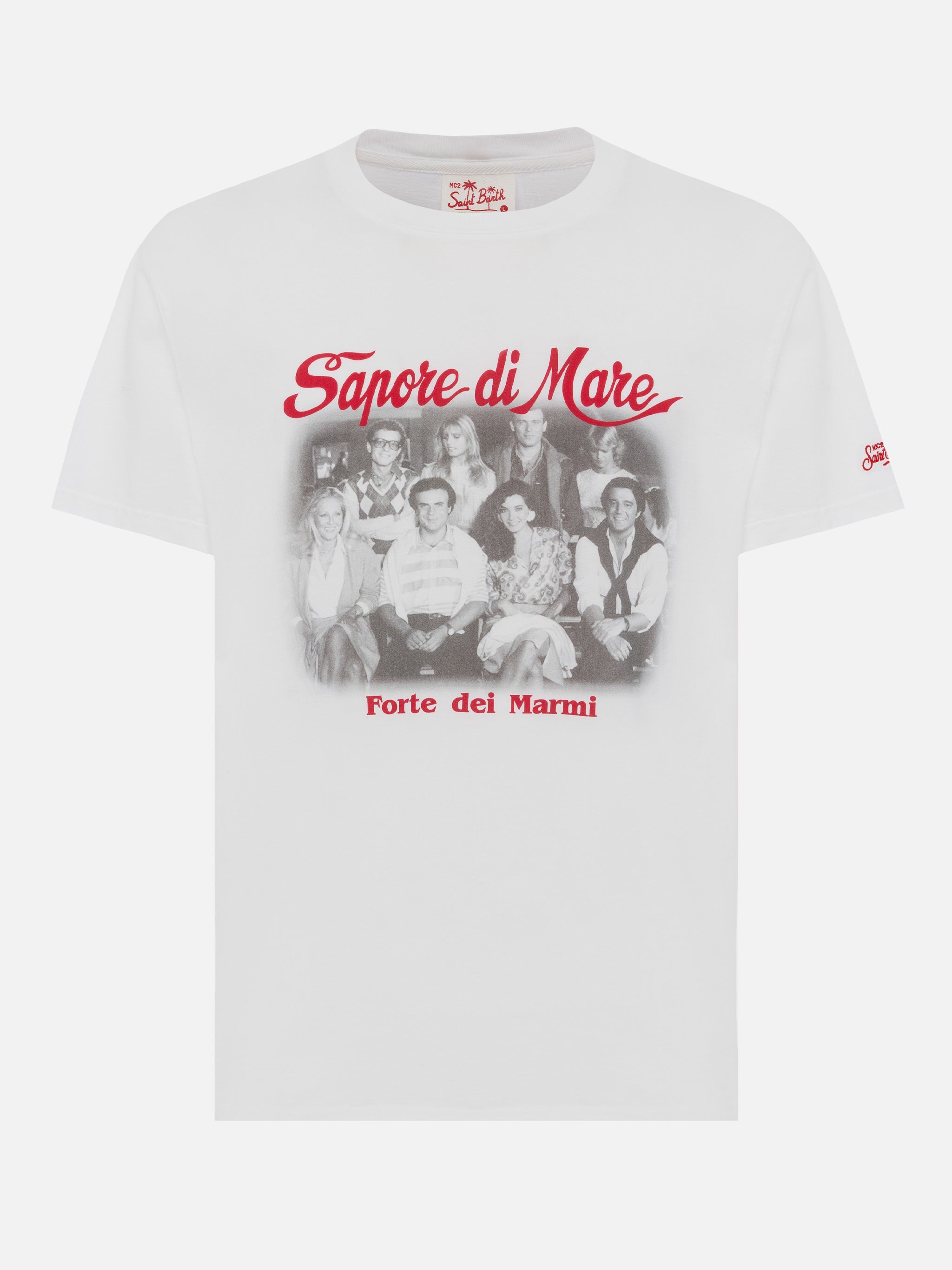 Cotton T-Shirt With Forte Dei Marmi 83 Print | Sapore Di Mare Special Edition White