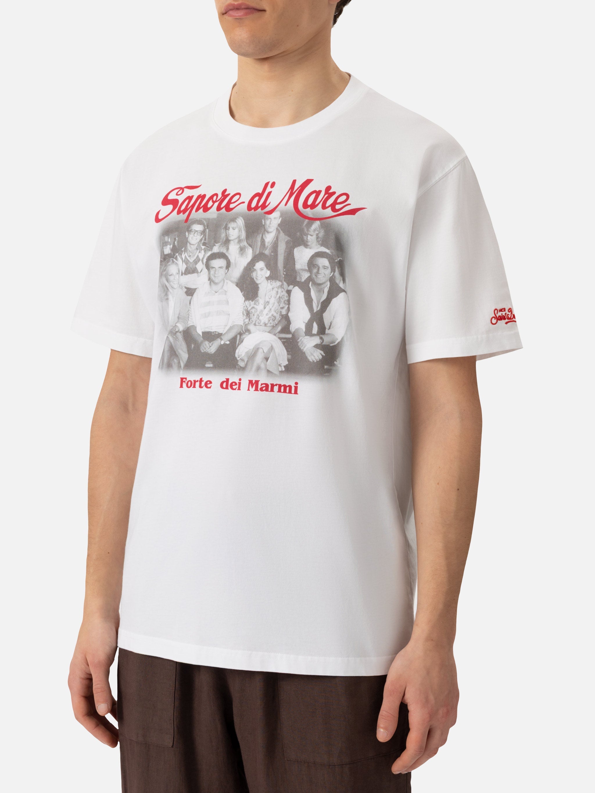 Cotton T-Shirt With Forte Dei Marmi 83 Print | Sapore Di Mare Special Edition White