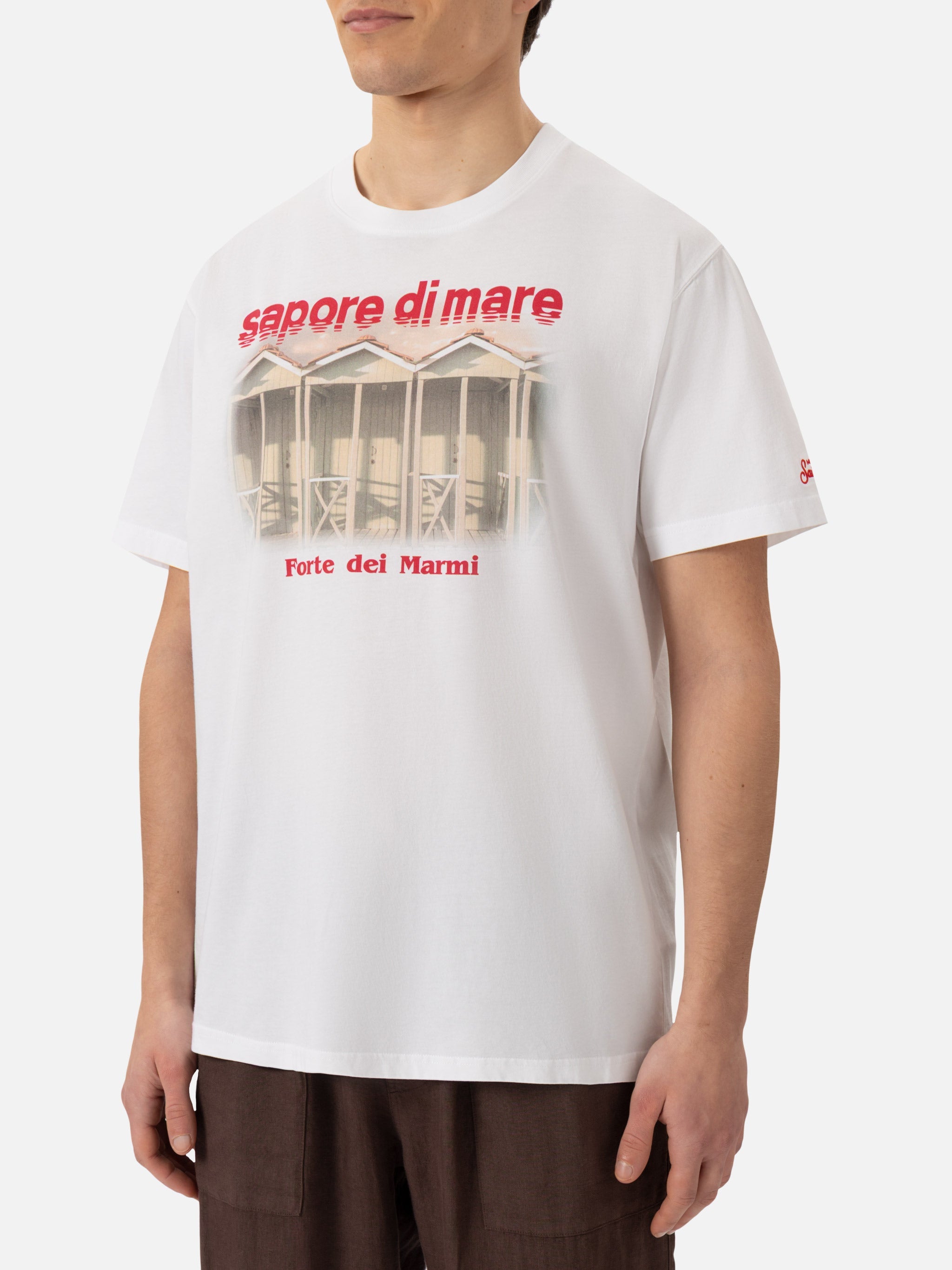 Cotton T-Shirt With Forte Dei Marmi 83 Print |sapore Di Mare Special Edition White