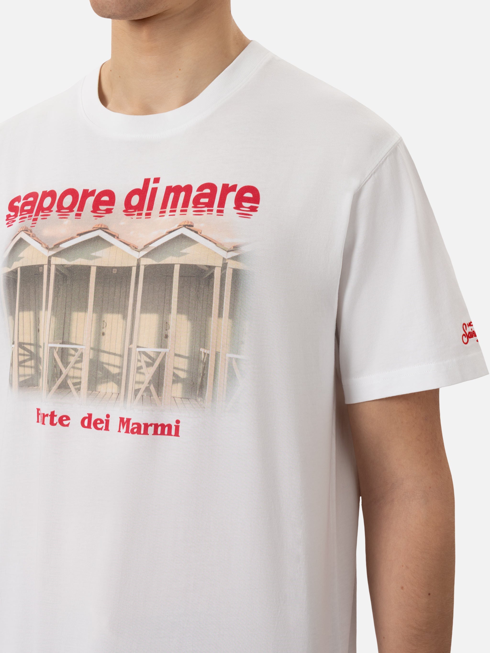Cotton T-Shirt With Forte Dei Marmi 83 Print |sapore Di Mare Special Edition White
