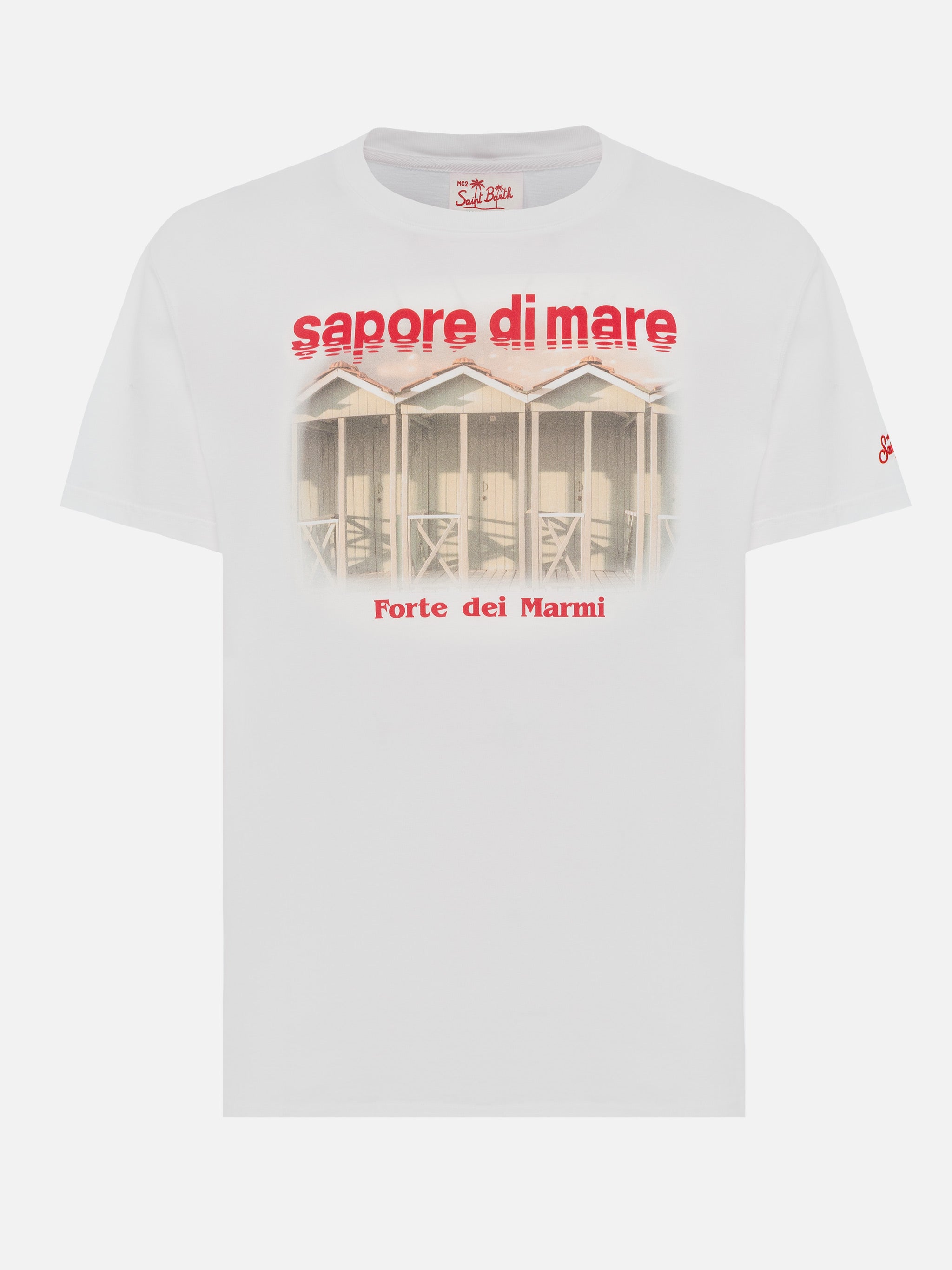 Cotton T-Shirt With Forte Dei Marmi 83 Print |sapore Di Mare Special Edition White