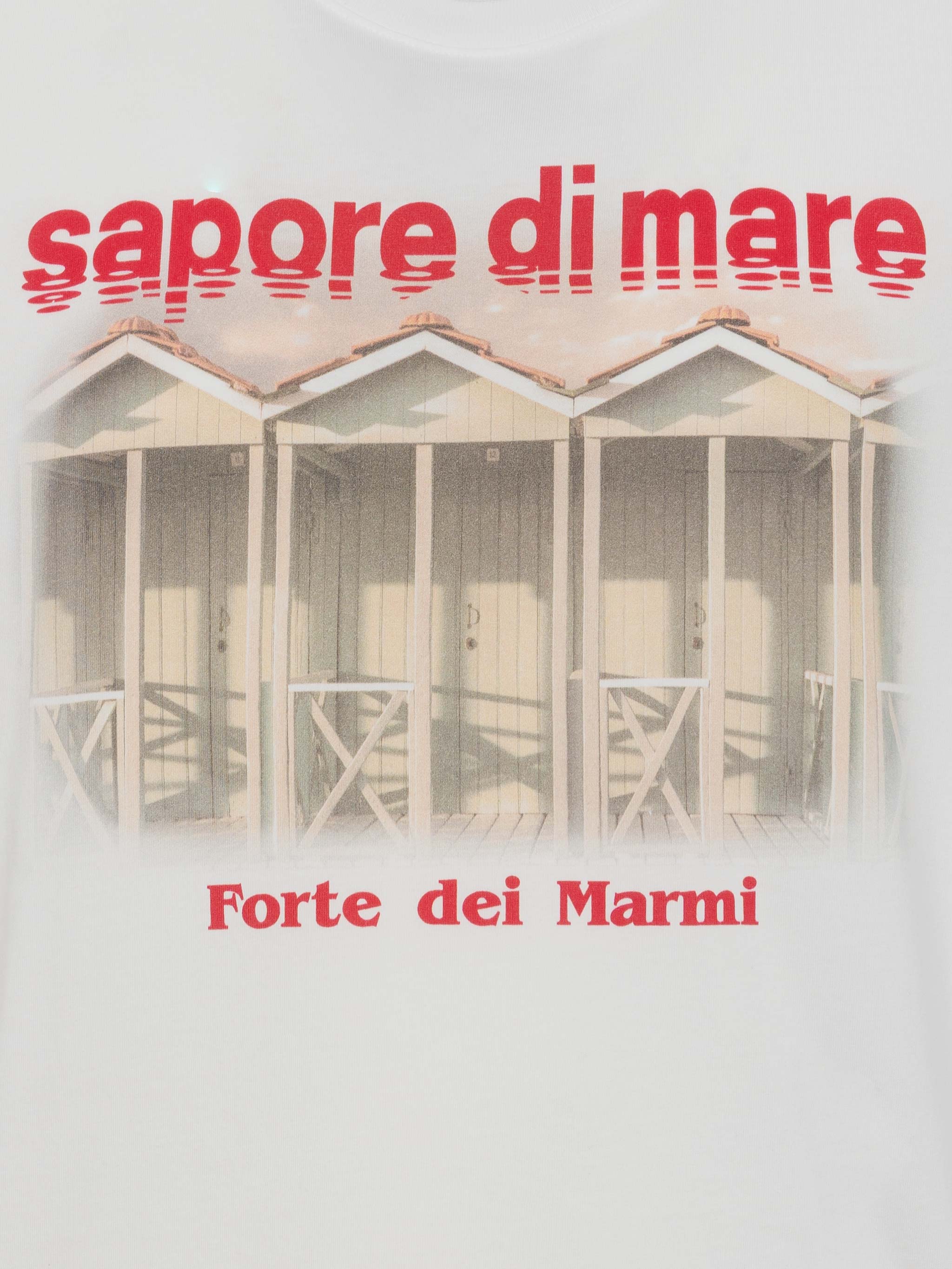 Cotton T-Shirt With Forte Dei Marmi 83 Print |sapore Di Mare Special Edition White