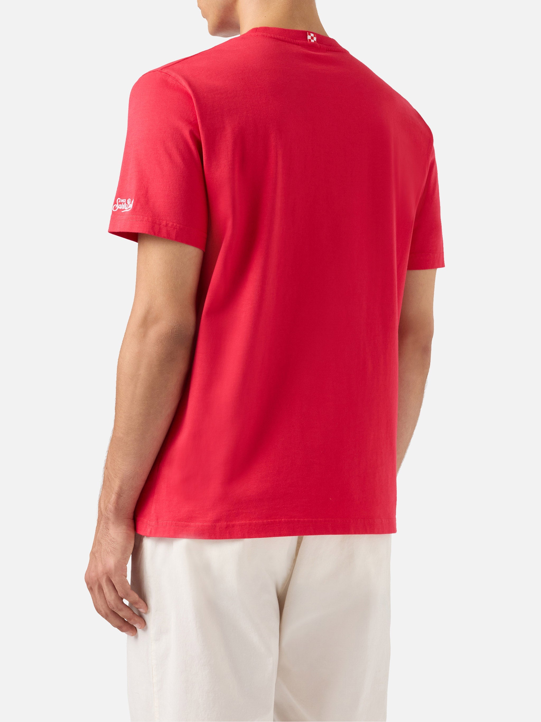 Cotton T-Shirt With Ducati Meccanica Logo Print | Motors® Special Edition Red