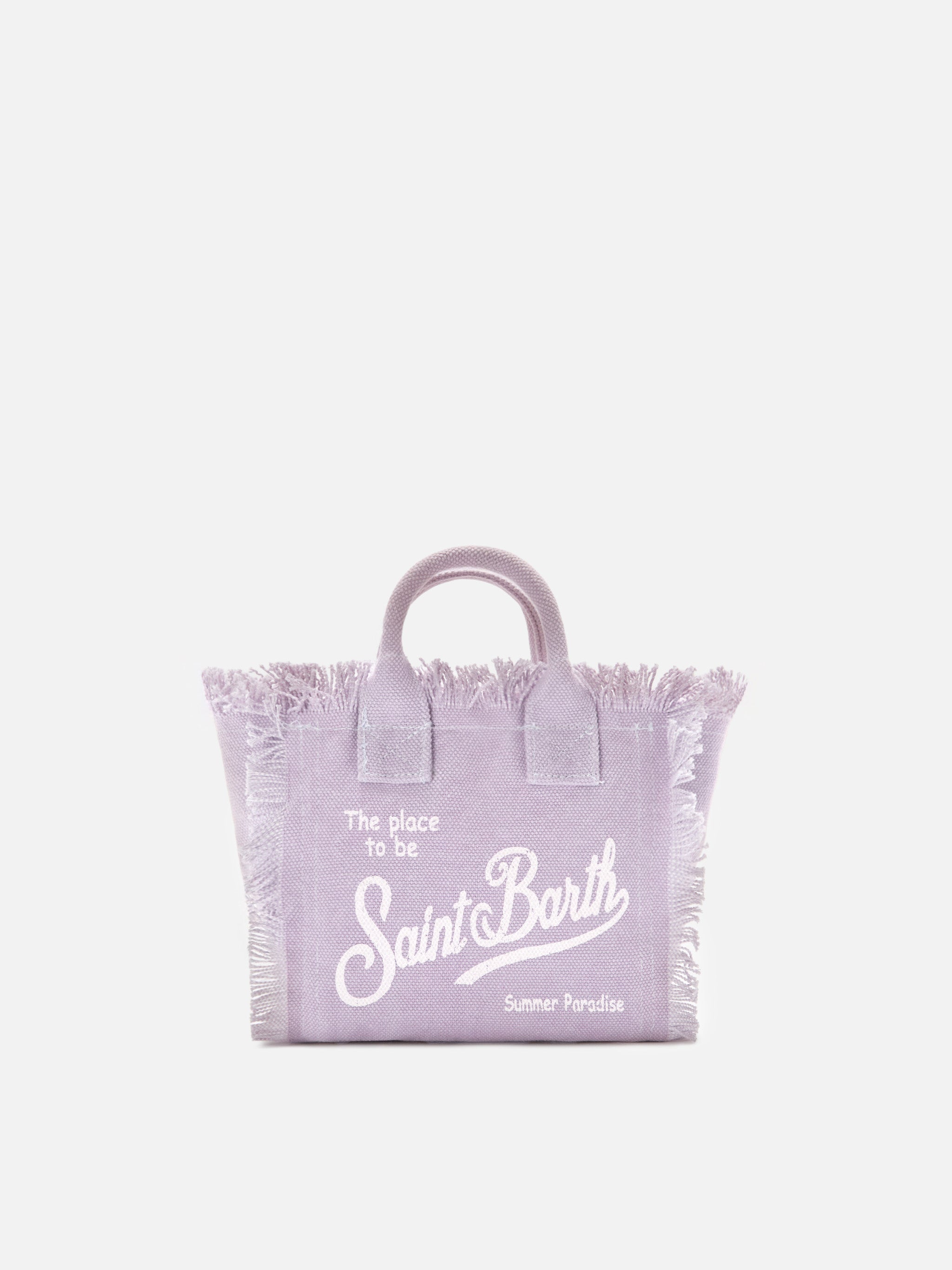 Lilac Solid Canvas Vanity Mini Bag Pink