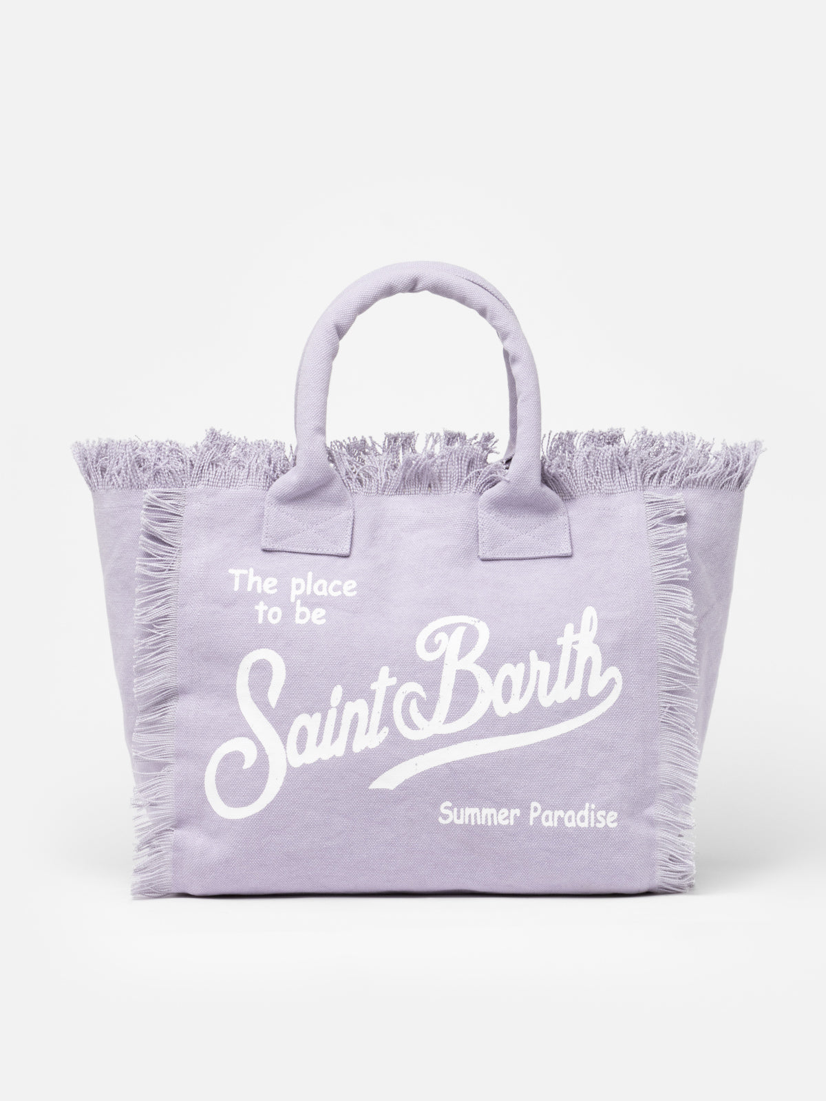 Lilac Cotton Canvas Vanity Tote Bag Pink