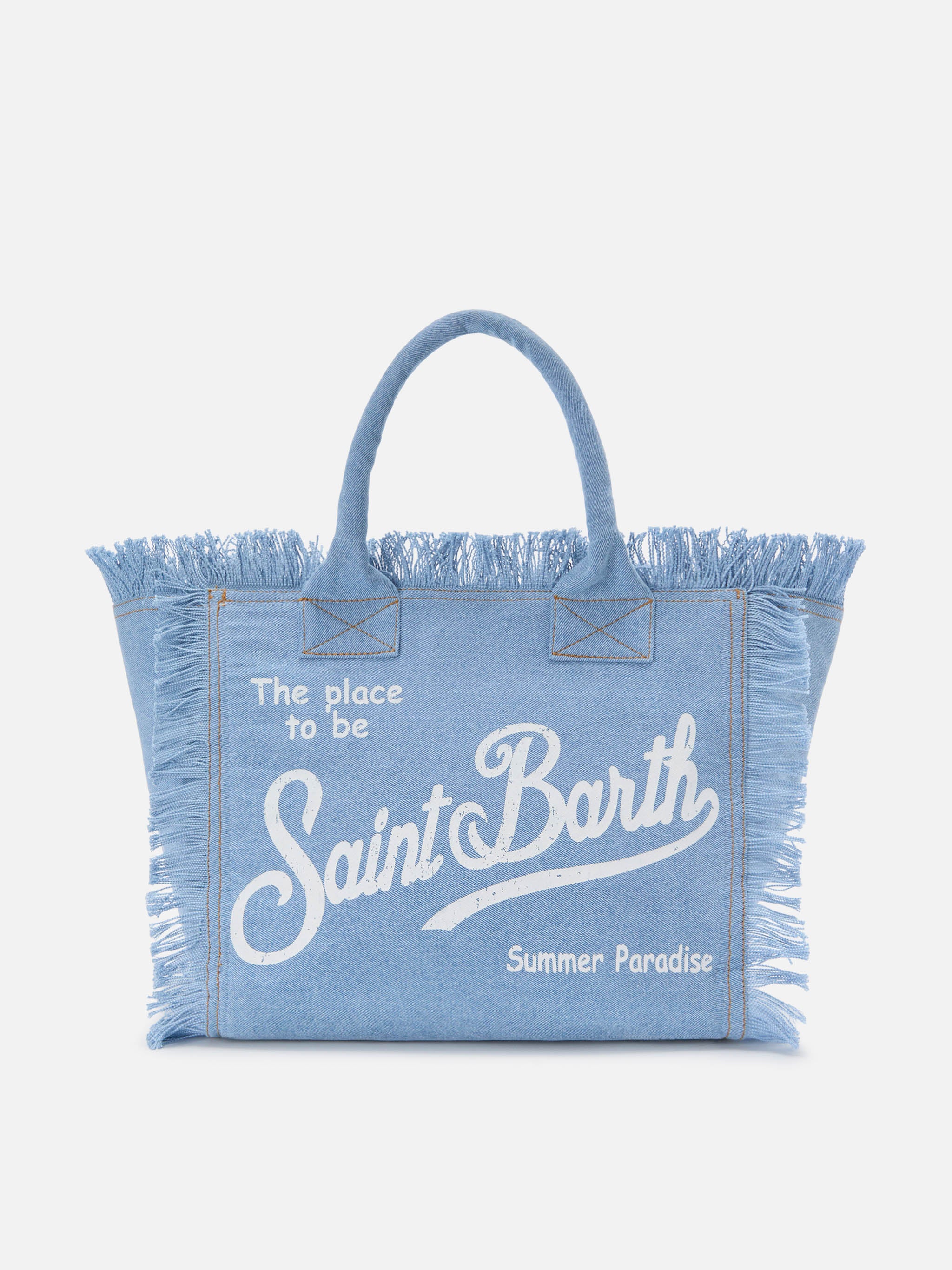 Light Wash Denim Vanity Regular Bag Sky